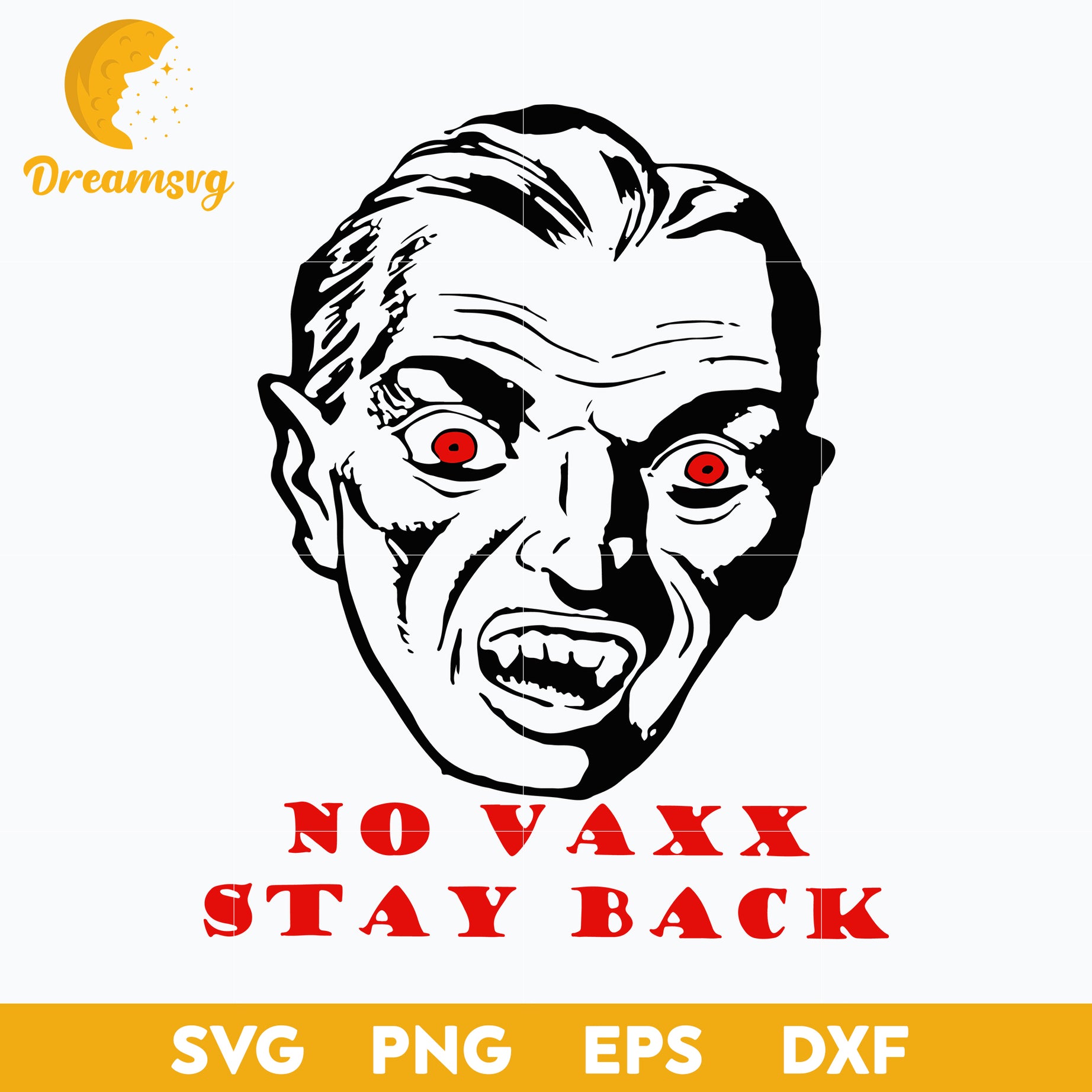 No Vax Stay Back American Horror svg, Halloween svg, png, dxf, eps digital file.