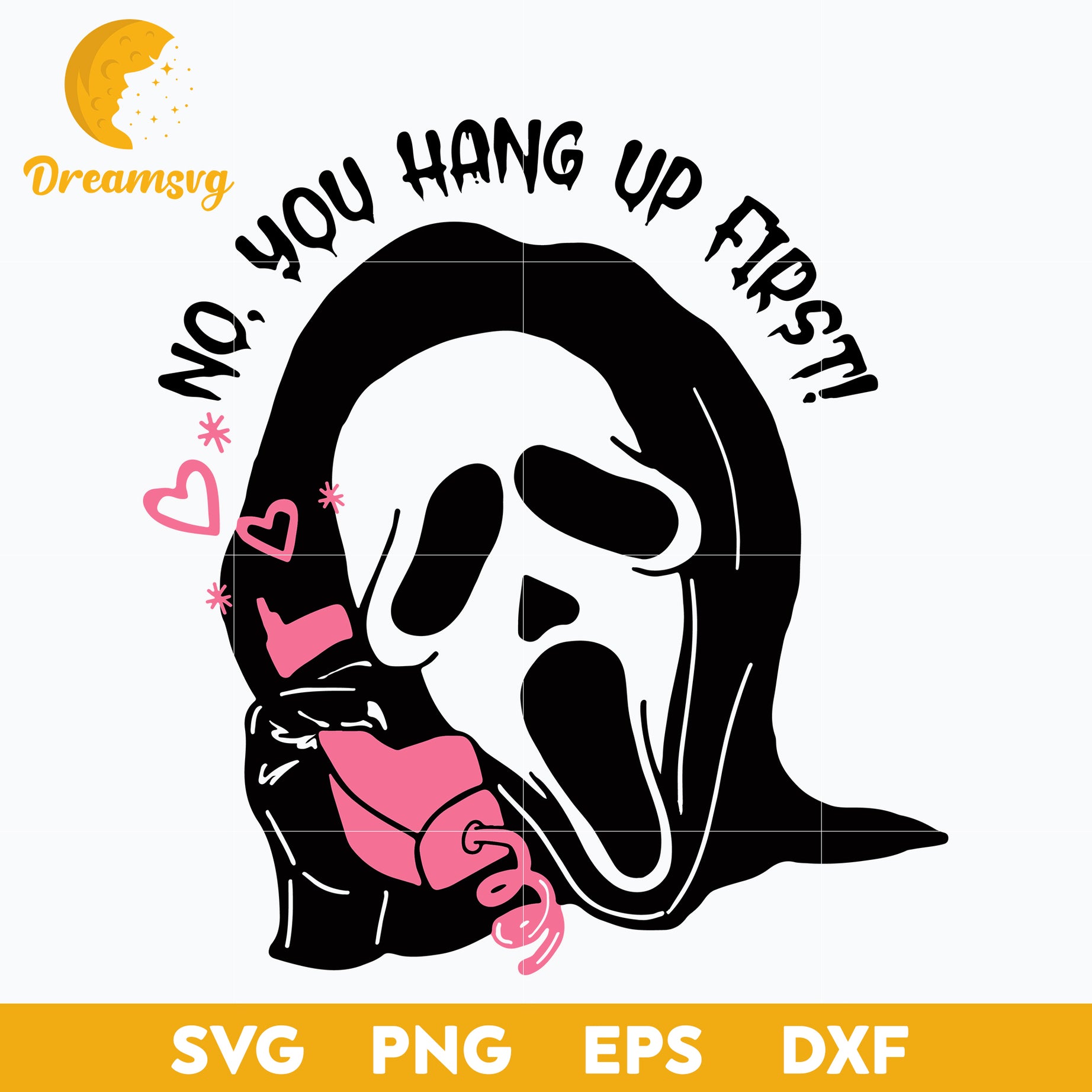 No, You Hang Up First Funny Horror Movie svg, Halloween svg, png, dxf, eps digital file.