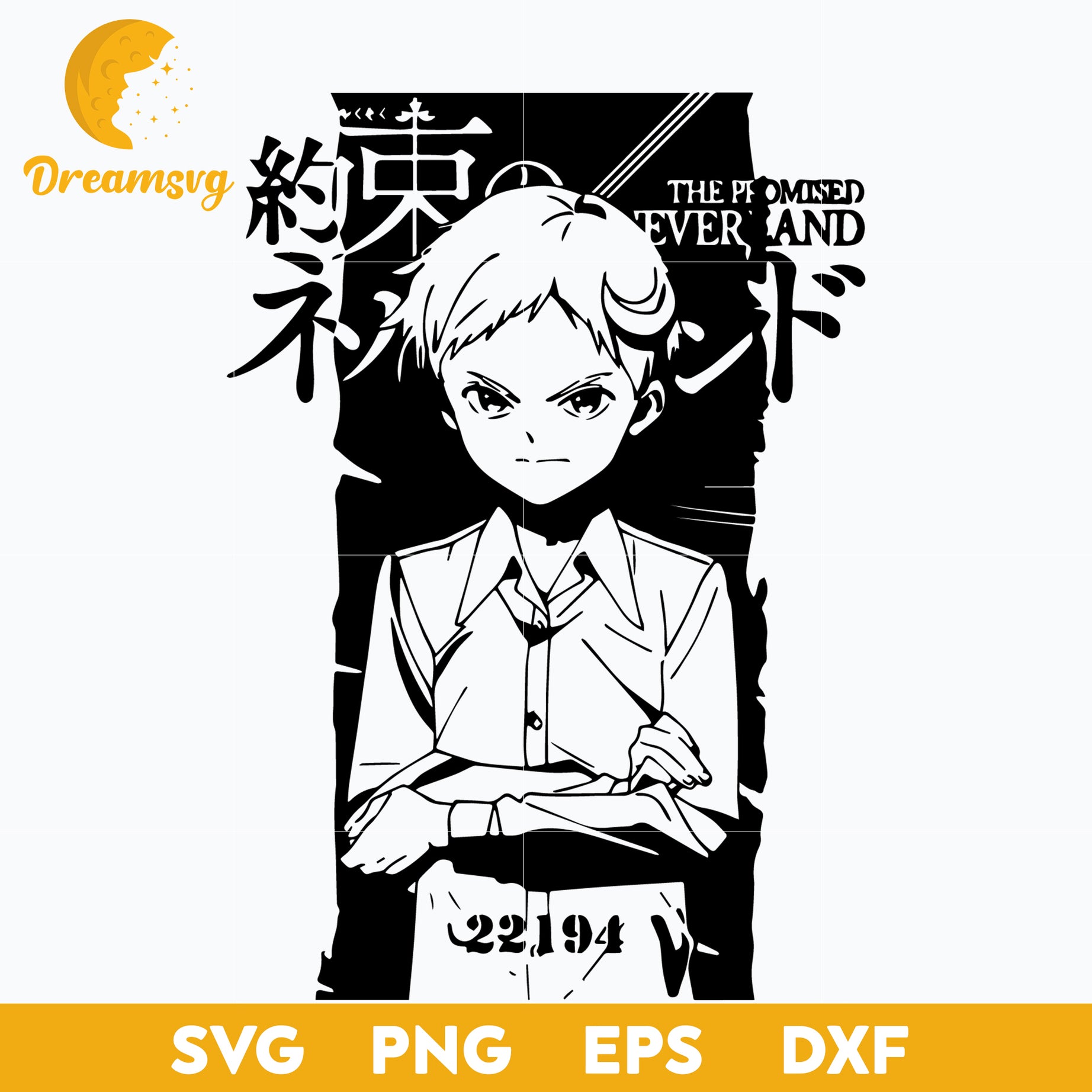 Norman Svg, The Promised Neverland Svg, Promised Neverland Svg, Anime Manga Svg, Anime Svg, png, eps, dxf digital download.
