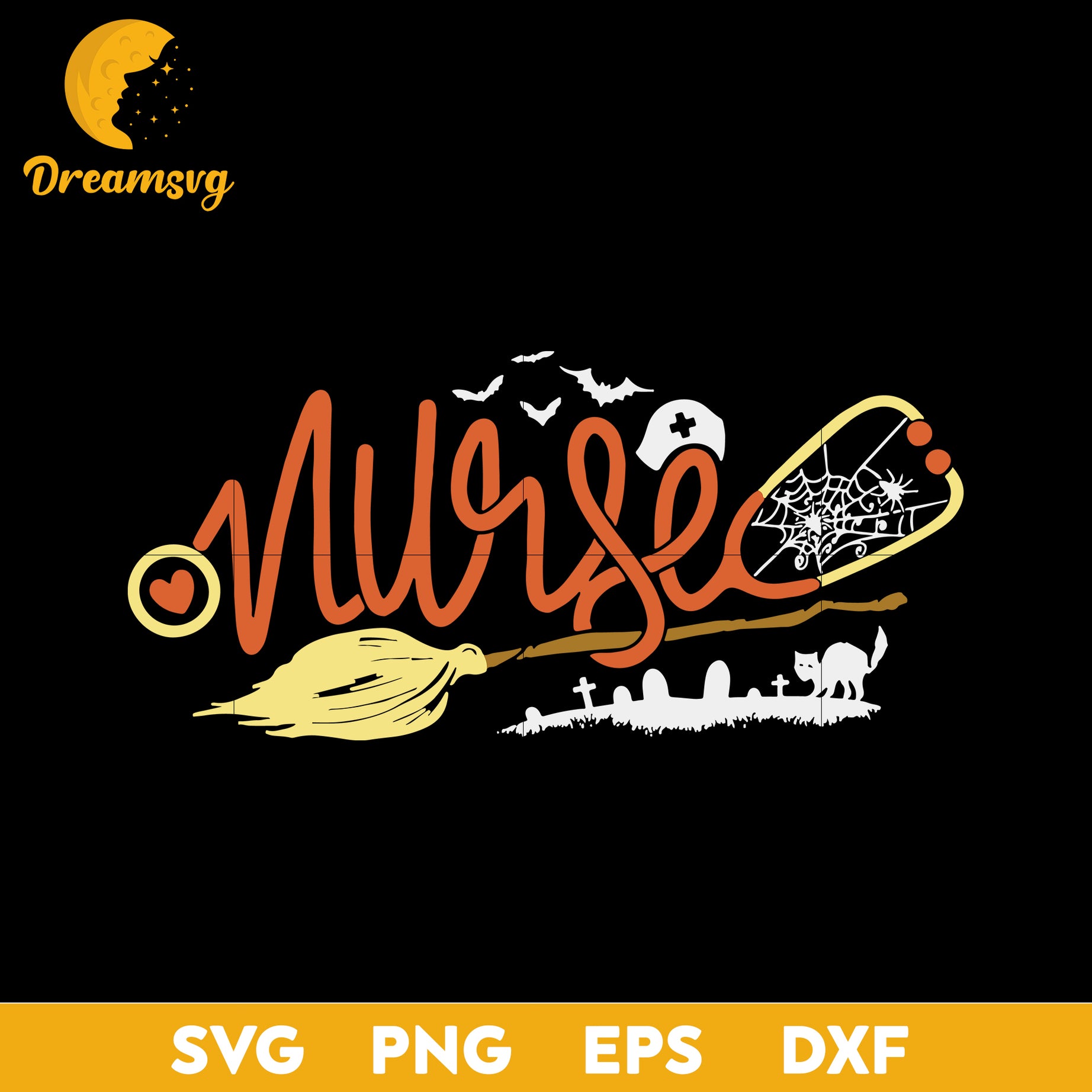 Nurse Halloween svg, Halloween svg, png, dxf, eps digital file.