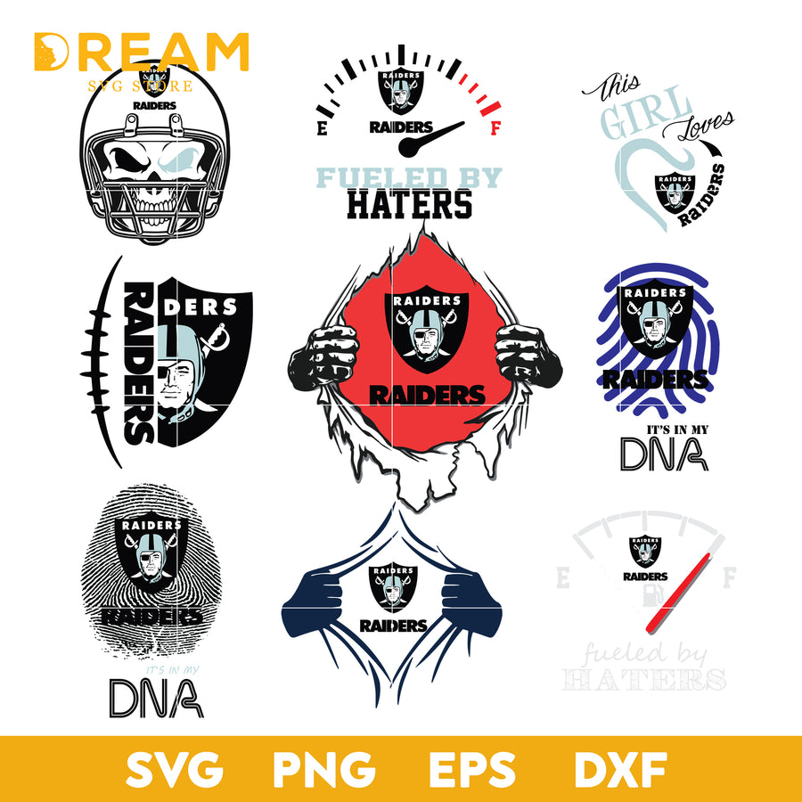 Oakland Raiders bundle svg, Oakland Raiders svg, NFL svg, png, dxf, eps digital file
