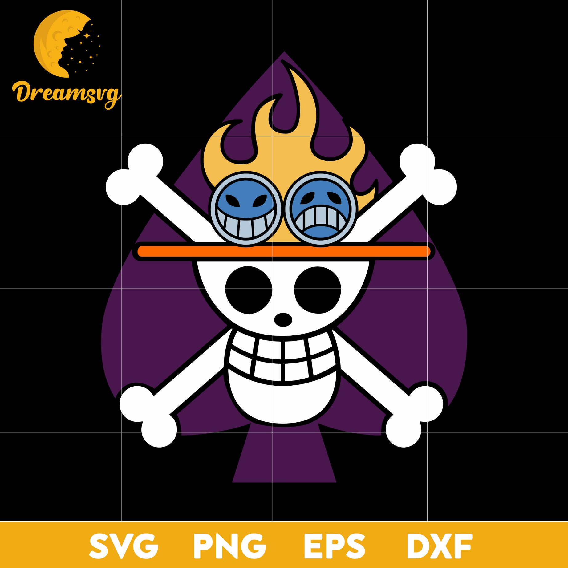 One Piece Jolly Roger Svg, One Piece Svg, Jolly Roger Svg, Anime Svg, png, eps, dxf digital download.