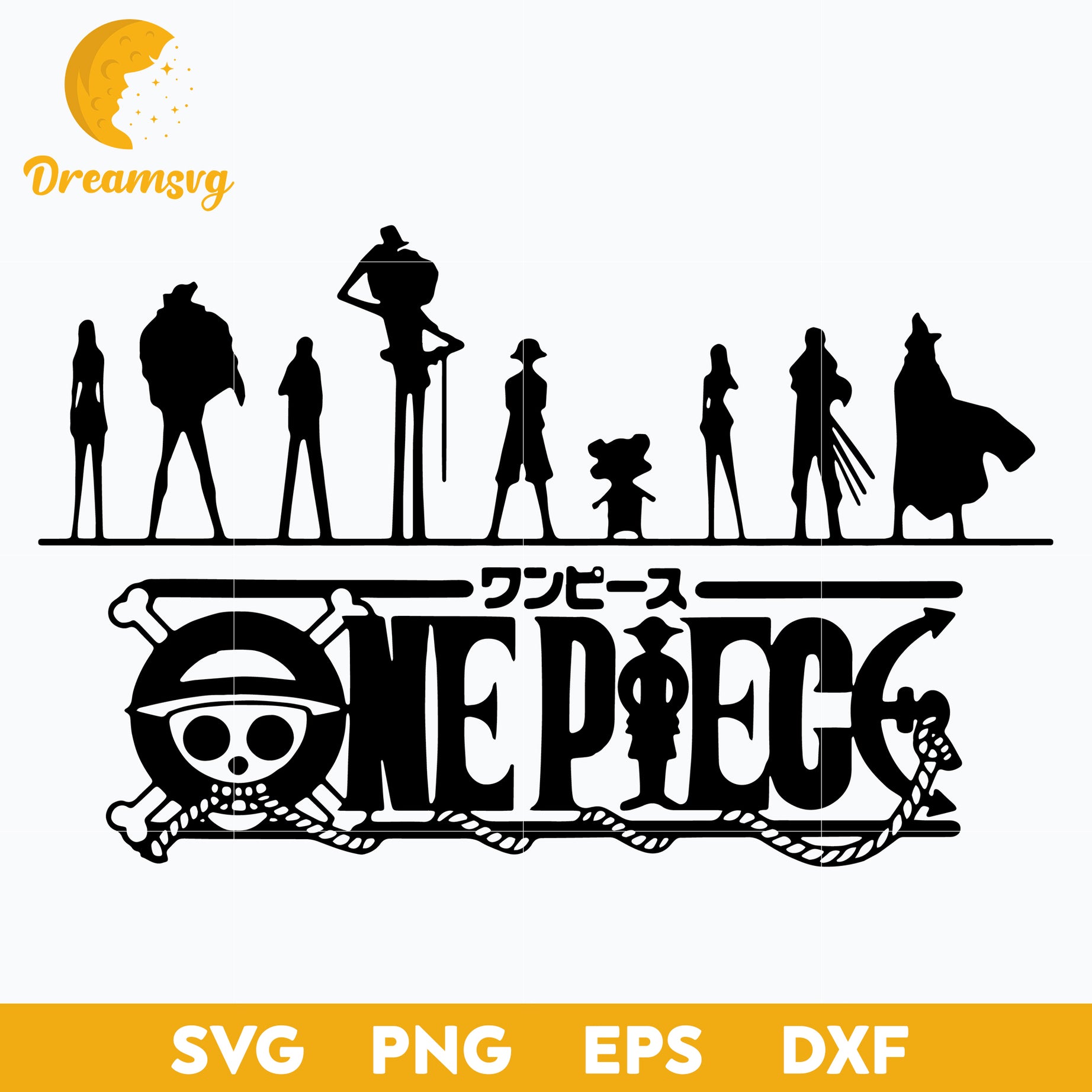 One Piece Svg, Member Straw Hat Pirates Svg, One Piece Logo Svg, Anime One Piece Svg, Anime Svg, png, eps, dxf digital download.