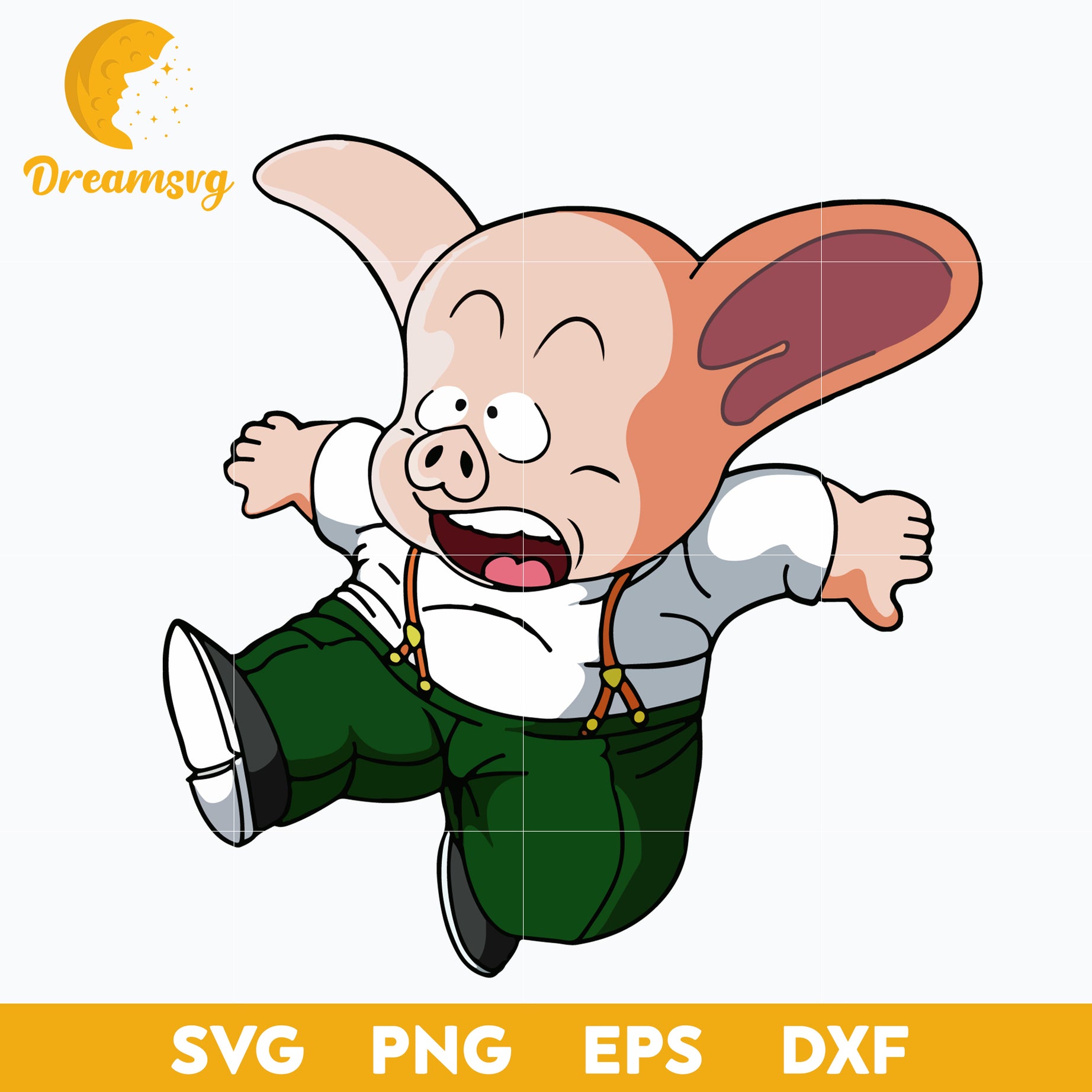 Oolong Dragon Ball Svg, Dragon Ball Svg, Anime Manga Svg, Anime 