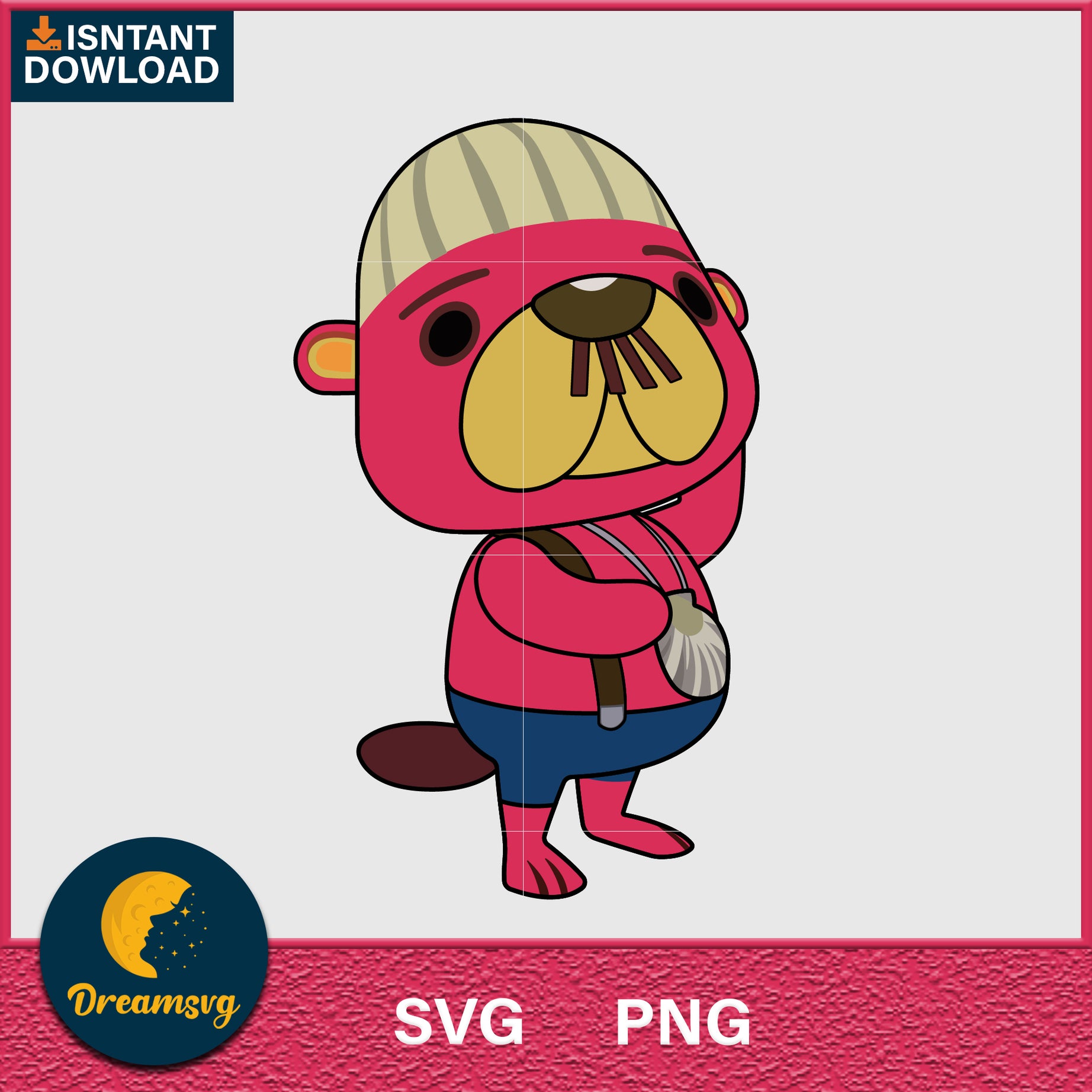 Pascal Animal Crossing Svg, Animal Crossing Svg, Animal Crossing Png, Cartoon svg, svg, png digital file