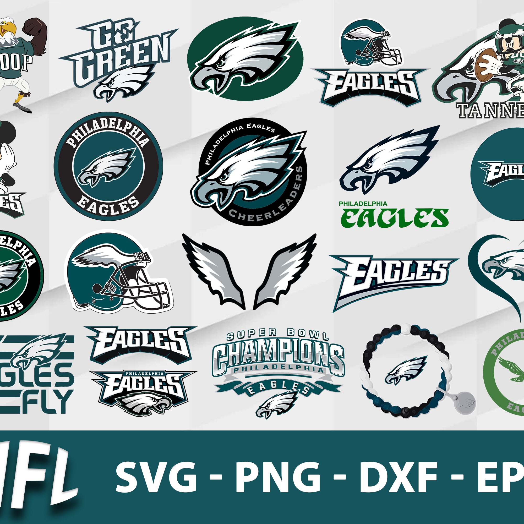 Philadelphia Eagles Svg Bundle, Philadelphia Eagles Svg, Sport Svg, Nfl Svg, Png, Dxf, Eps Digital File.