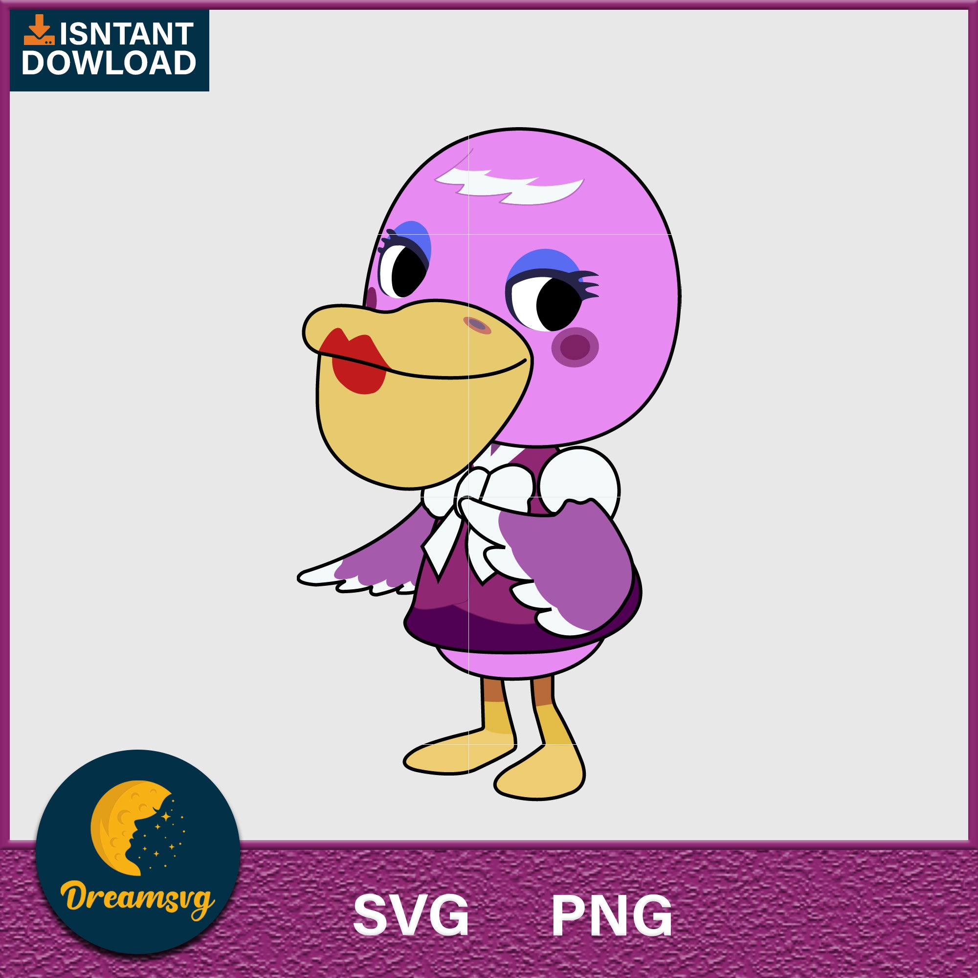 Phyllis Animal Crossing Svg, Animal Crossing Svg, Animal Crossing Png, Cartoon svg, svg, png digital file