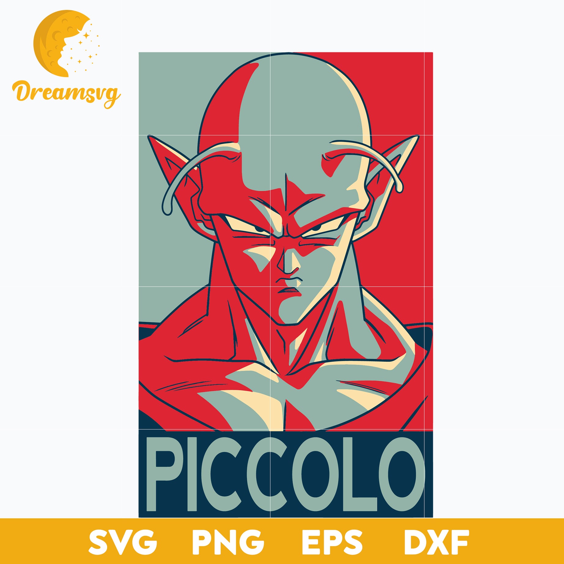 Piccolo Svg, Dragon Ball Svg, Picolo Dragon Ball Svg, Dragon Ball Anime Svg, Anime Svg, png, eps, dxf digital download.
