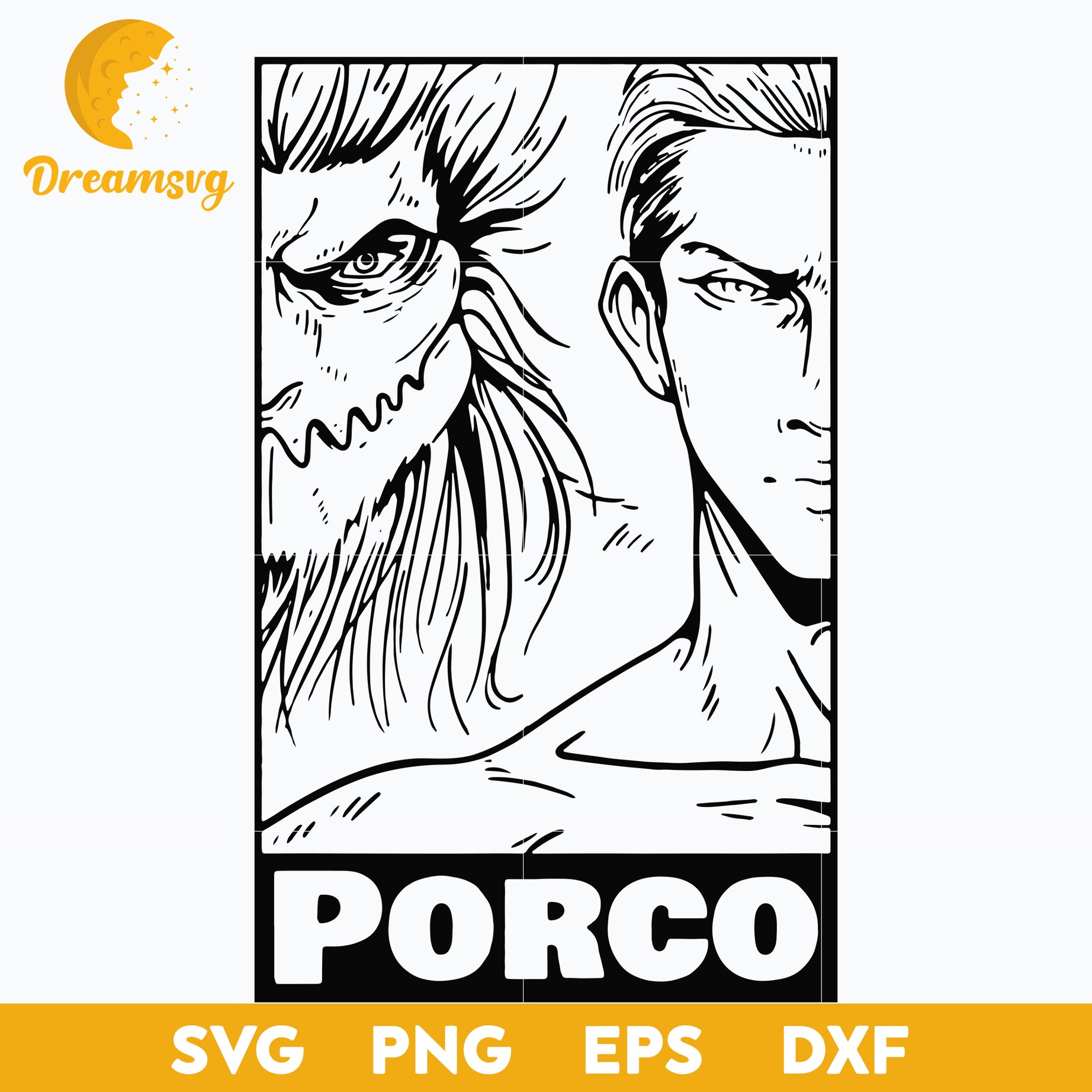 Porco Titan Svg, Porco Galliard Svg, Attack On Titan Svg, Anime Cartoon Svg, Anime Character Svg, Anime Svg, png, eps, dxf digital download.