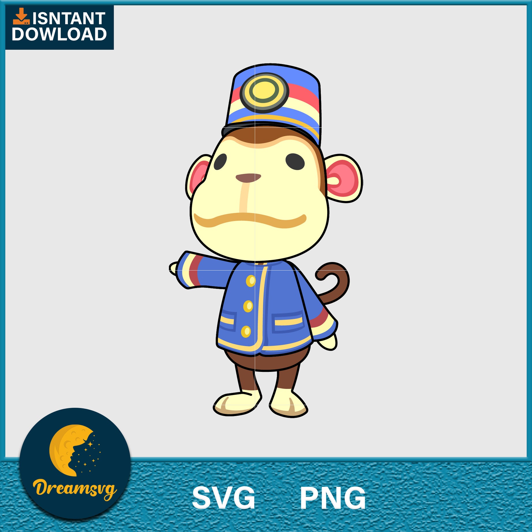 Porter Animal Crossing Svg, Animal Crossing Svg, Animal Crossing Png, Cartoon svg, svg, png digital file