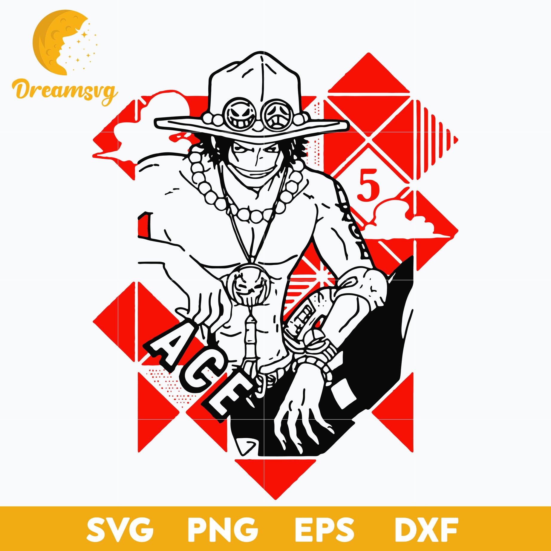 Portgas D. Ace Svg, One Piece Svg, Ace One Piece Svg, Love Anime Svg, –  DreamSVG Store