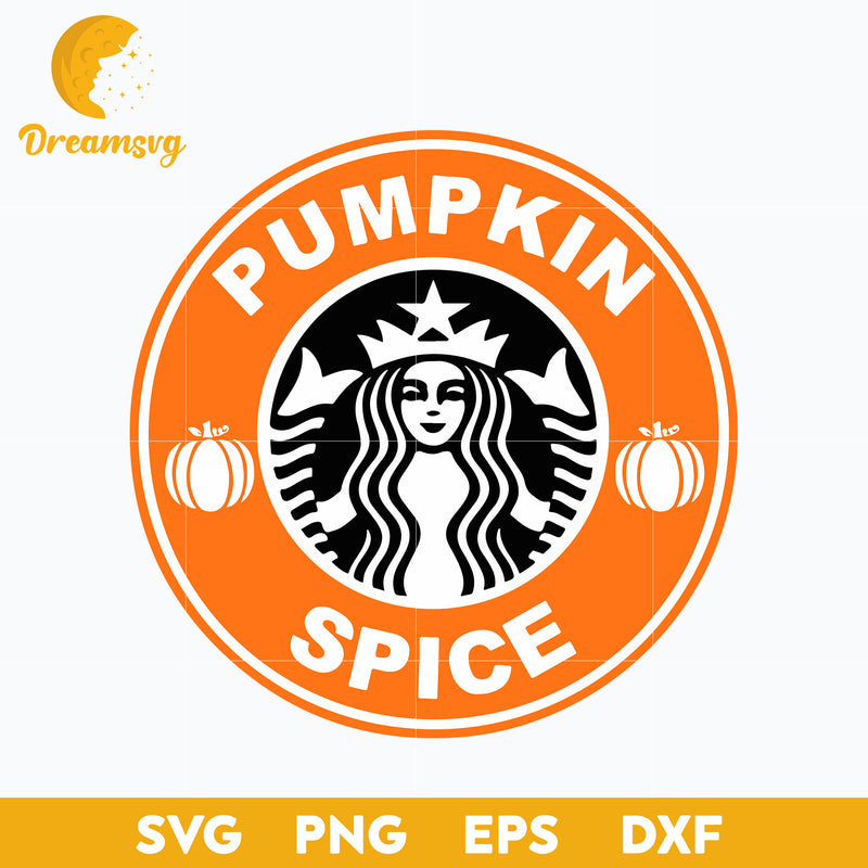 Pumpkin Spice Starbucks svg, Halloween svg, png, dxf, eps digital file