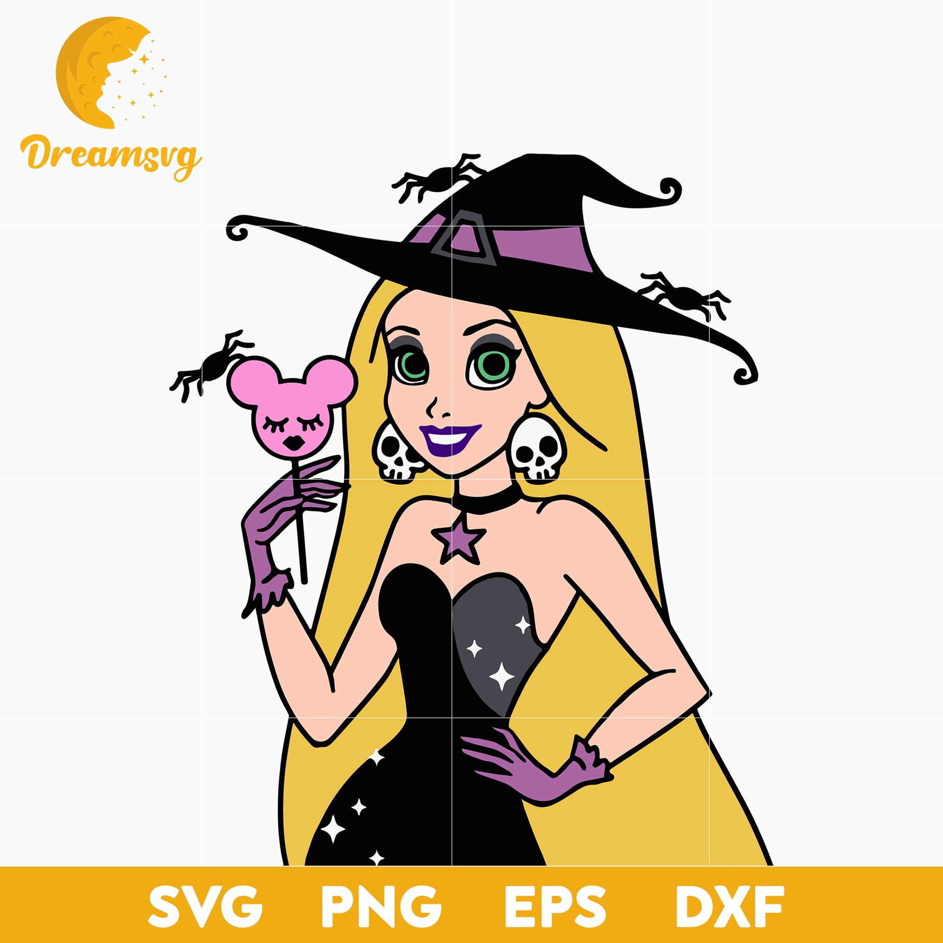 Rapunzel Princess Halloween svg, Halloween svg, png, dxf, eps digital file.