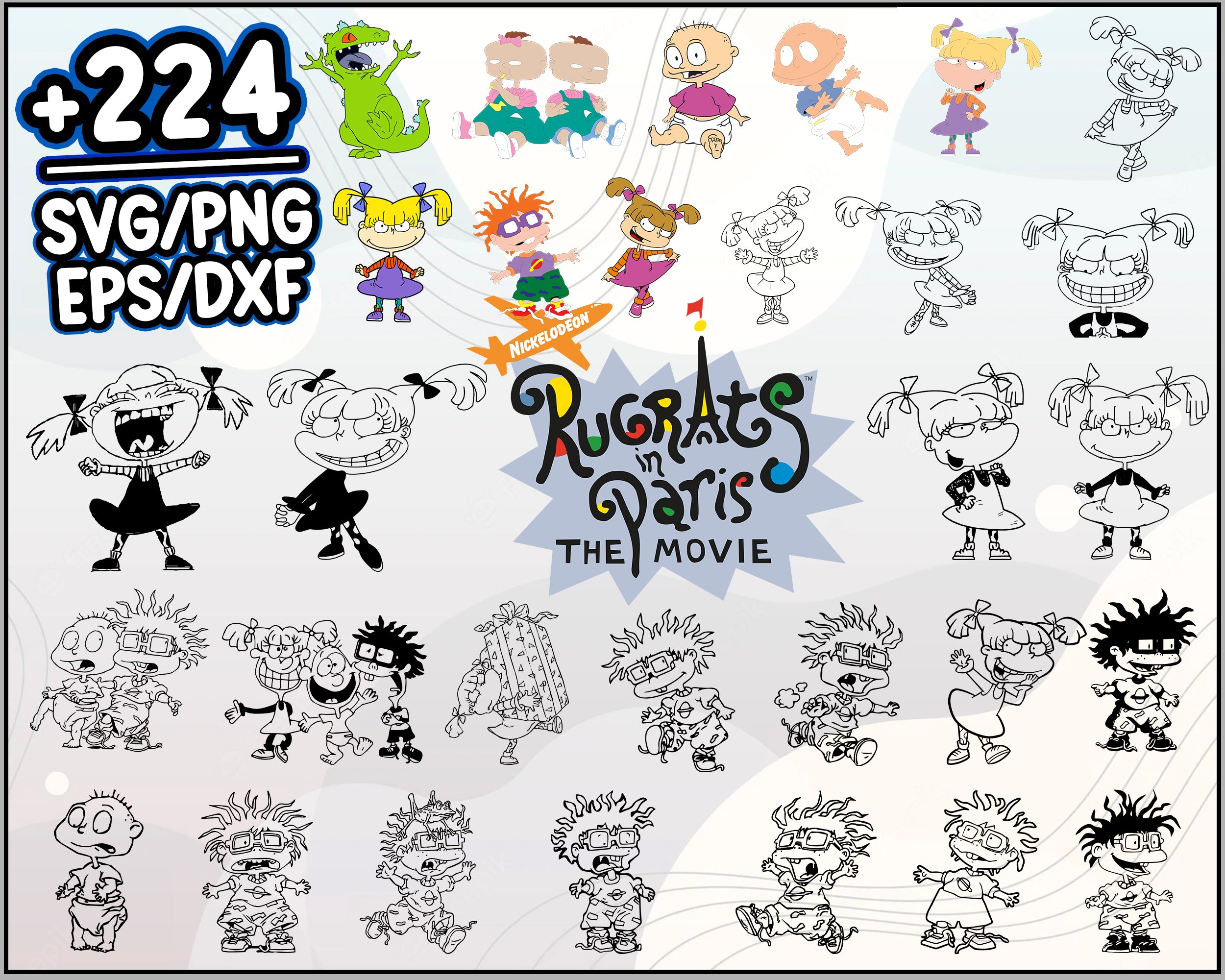 224 Rugrats Bundle Rugrats Svg Tommy Svg Chuckie Finster Svg Rugr Dreamsvg Store 5236