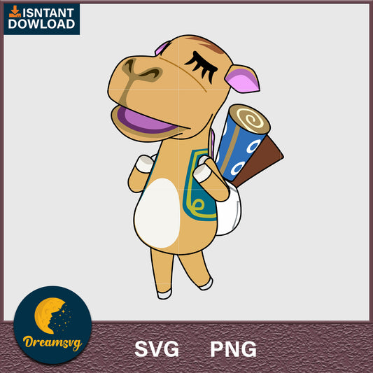 Saharah Animal Crossing Svg, Animal Crossing Svg, Animal Crossing Png, Cartoon svg, svg, png digital file
