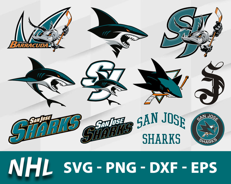 San Jose Sharks Svg Bundle, San Jose Sharks Svg, Sport Svg, Nhl Svg, Png, Dxf, Eps Digital File.