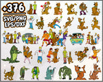 376+ Scooby Doo Svg Bundle, Shaggy SVG, Velma Svg, Shaggy Fred Daphne Velma SVG Files For Cricut, Cartoon svg, png, dxf, eps digital file