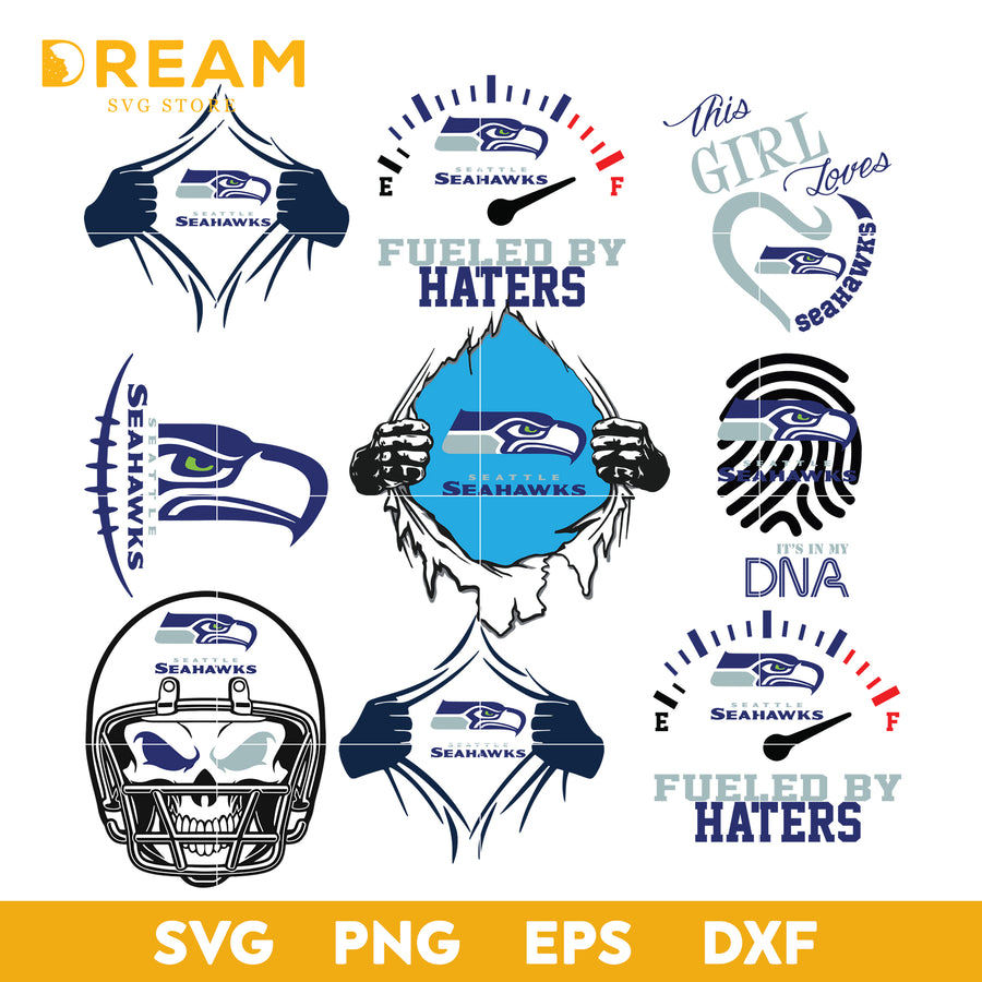 Seattle Seahawks bundle svg, Seattle Seahawks svg, NFL svg, png, dxf, eps digital file