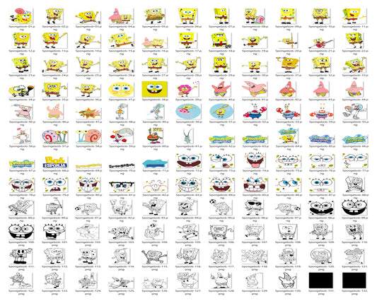 528+ Spongebob Svg Bundle, Spongebob Svg, Gary Svg, Squidward Svg, Patrick Svg, Cricut File, Kids Svg, Vector Svg, Cartoon svg, png, dxf, eps digital file