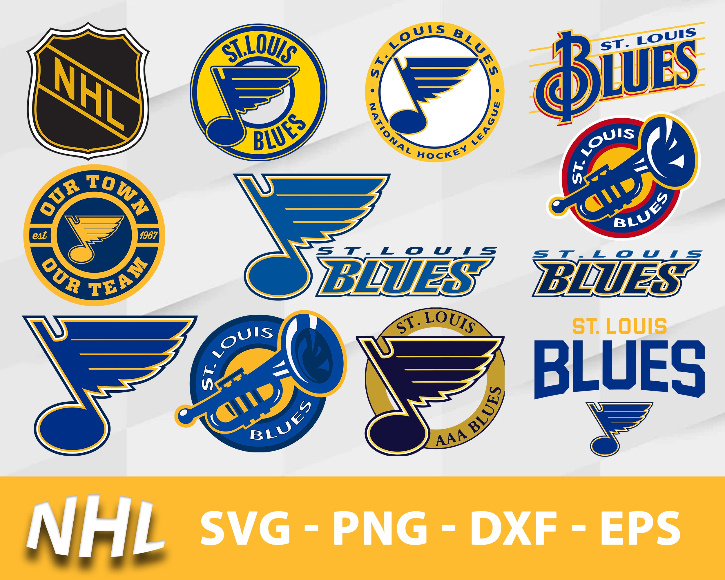 Bundle NHL svg, bundle logo St. Louis Blues svg dxf eps png file –  lasoniansvg