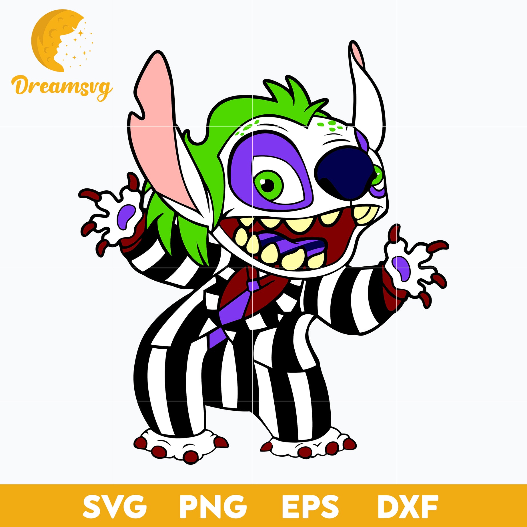 Stitch Joker Halloween Svg, Stitch Joker Svg, Stitch svg, Halloween Svg, png, dxf, eps digital file.