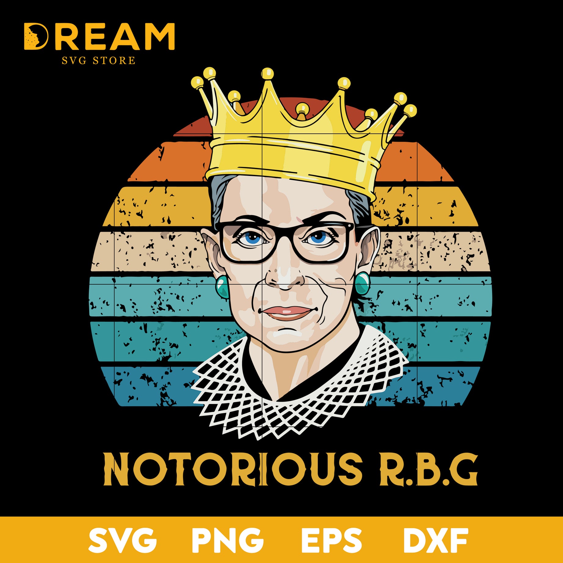 Ruth Bader Ginsburg Notorious RBG svg, Trending svg, png, dxf, eps digital file TD19092012L