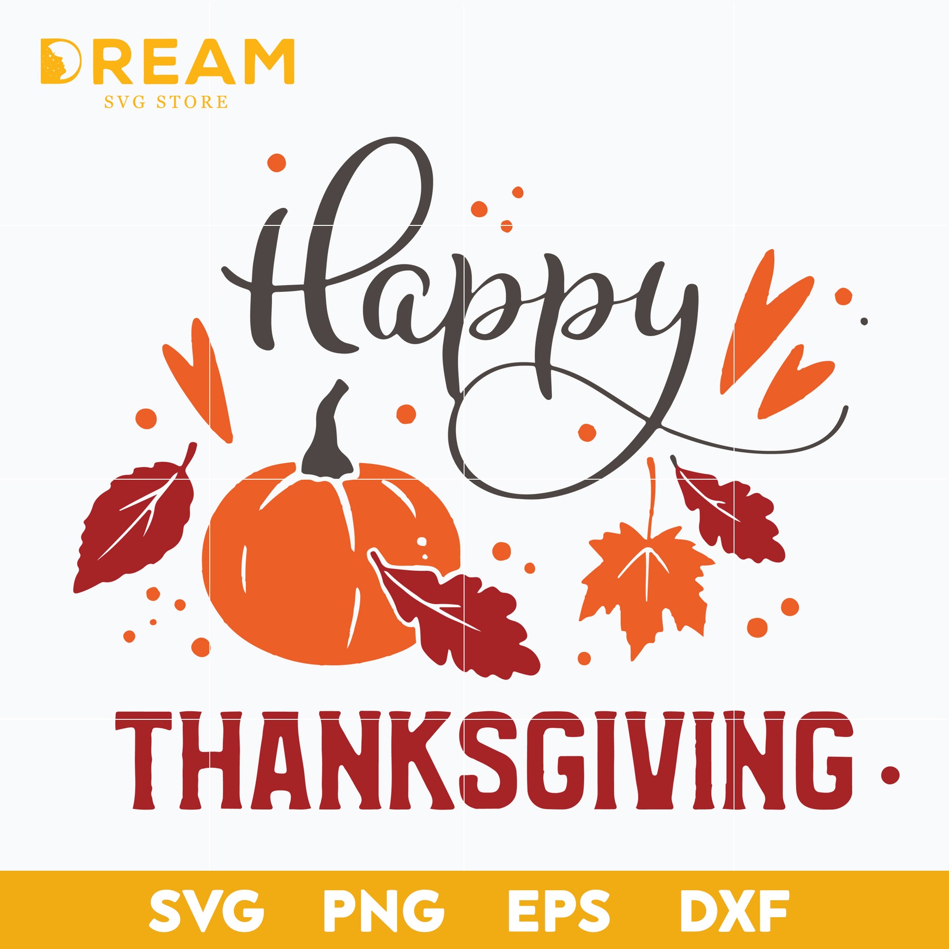Happy thanksgiving svg, thanksgiving day svg, png, dxf, eps digital file TGV04112014L
