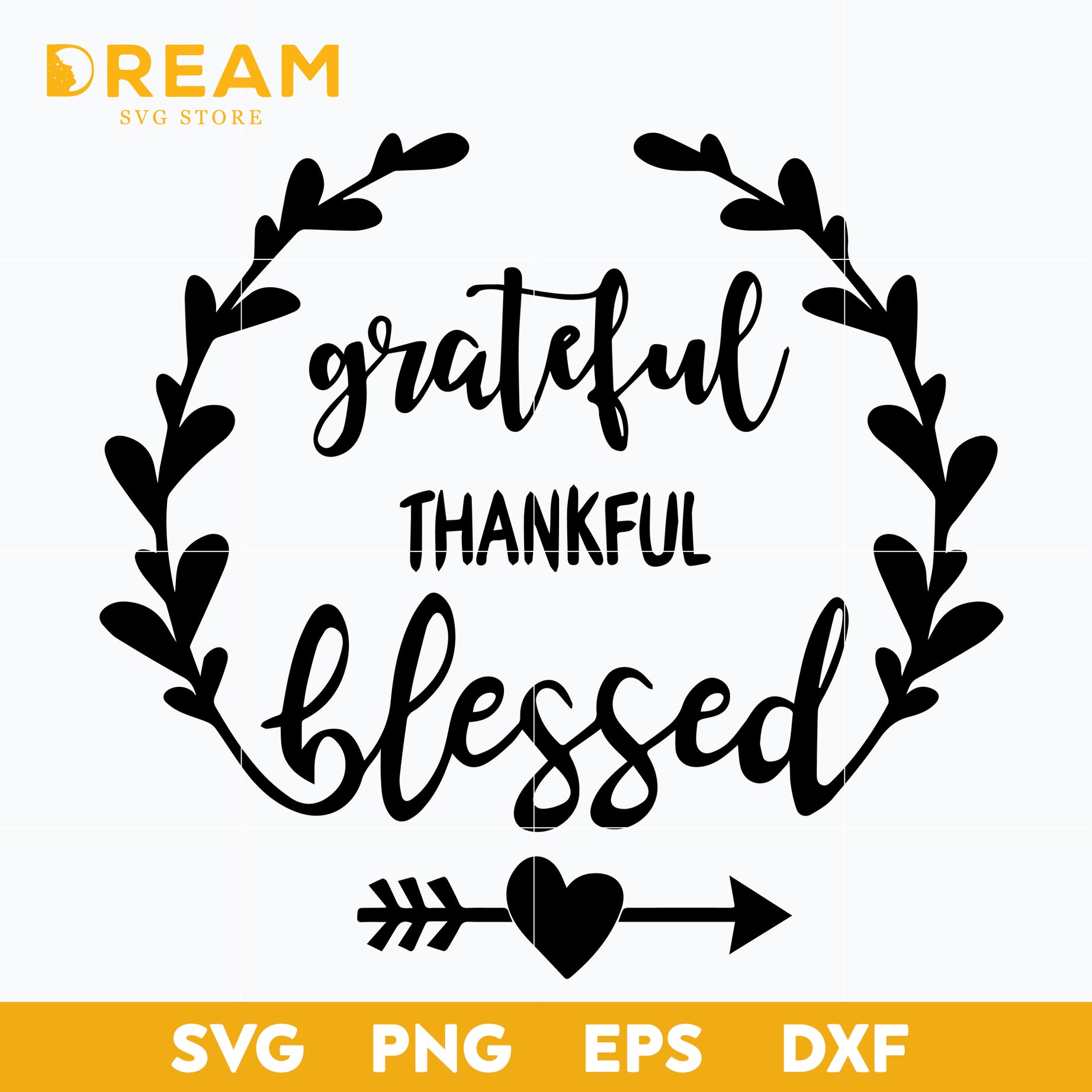 Grateful thankful blessed svg, Thanksgiving day svg, png, dxf, eps digital file TGV07112021L