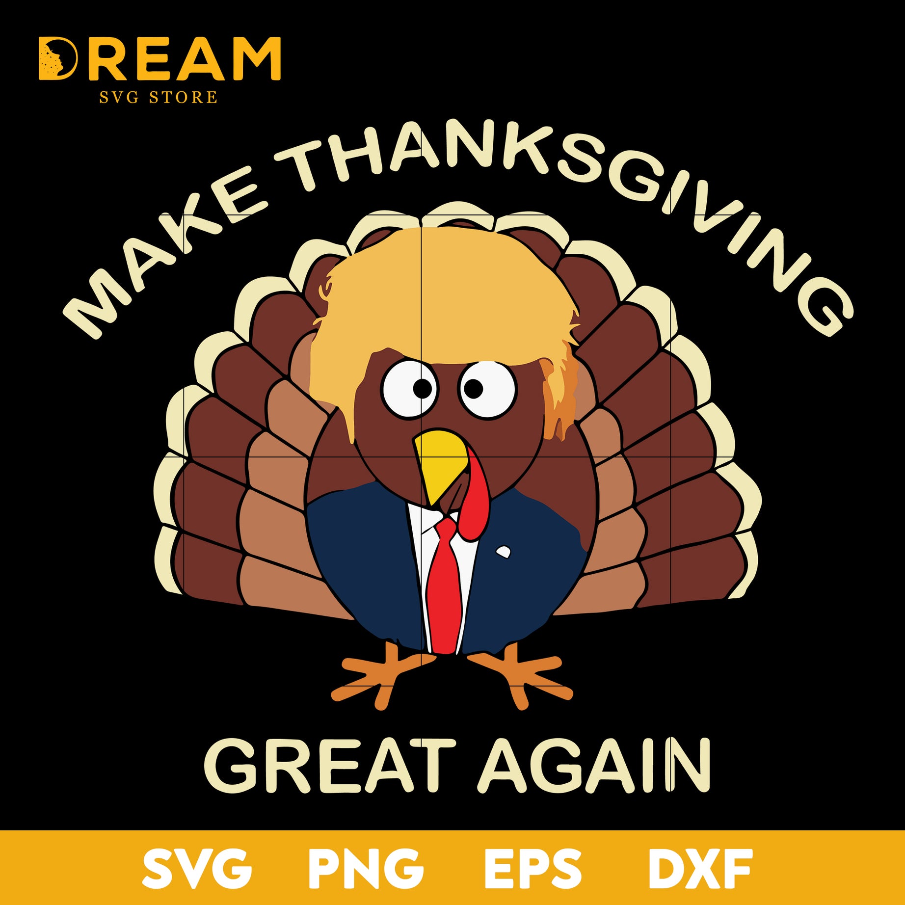 Trump Thanksgiving Happy Thanksgiving Svg, Thanksgiving day svg, png, dxf, eps digital file TGV0711206L