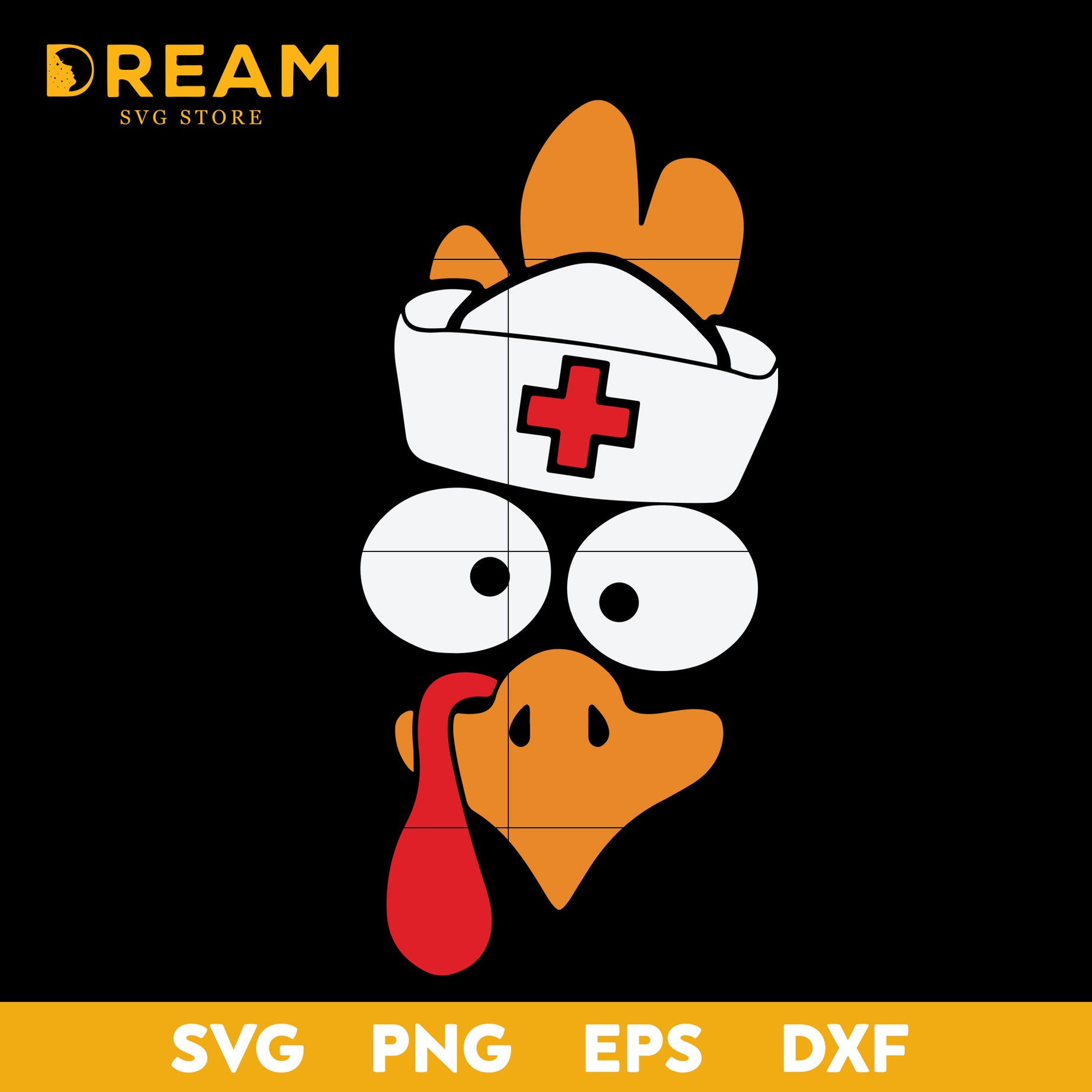 Nurse Turkey, Funny Turkey Face, Thanksgiving day svg, png, dxf, eps digital file TGV08112018L