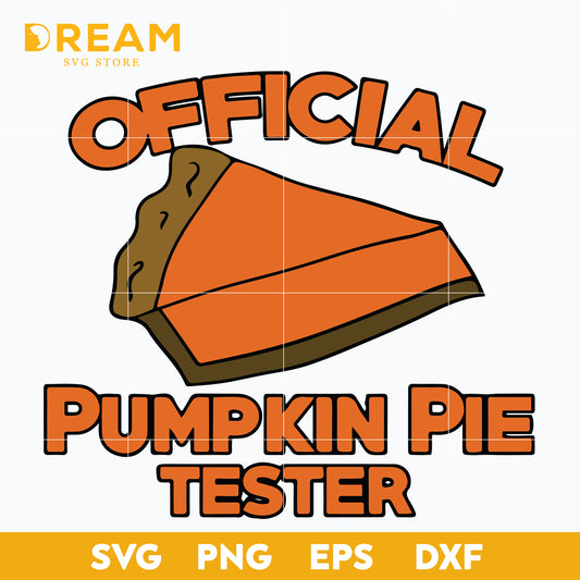 Official pumpkin pie tester svg, Thanksgiving day svg, png, dxf, eps digital file TGV0811203L