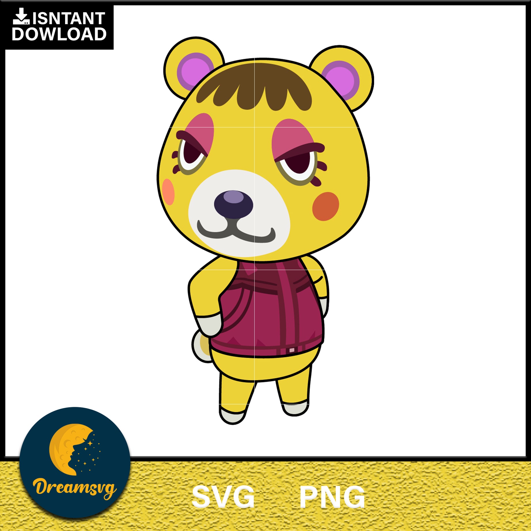 Tammy Animal Crossing Svg, Animal Crossing Svg, Animal Crossing Png, Cartoon svg, svg, png digital file