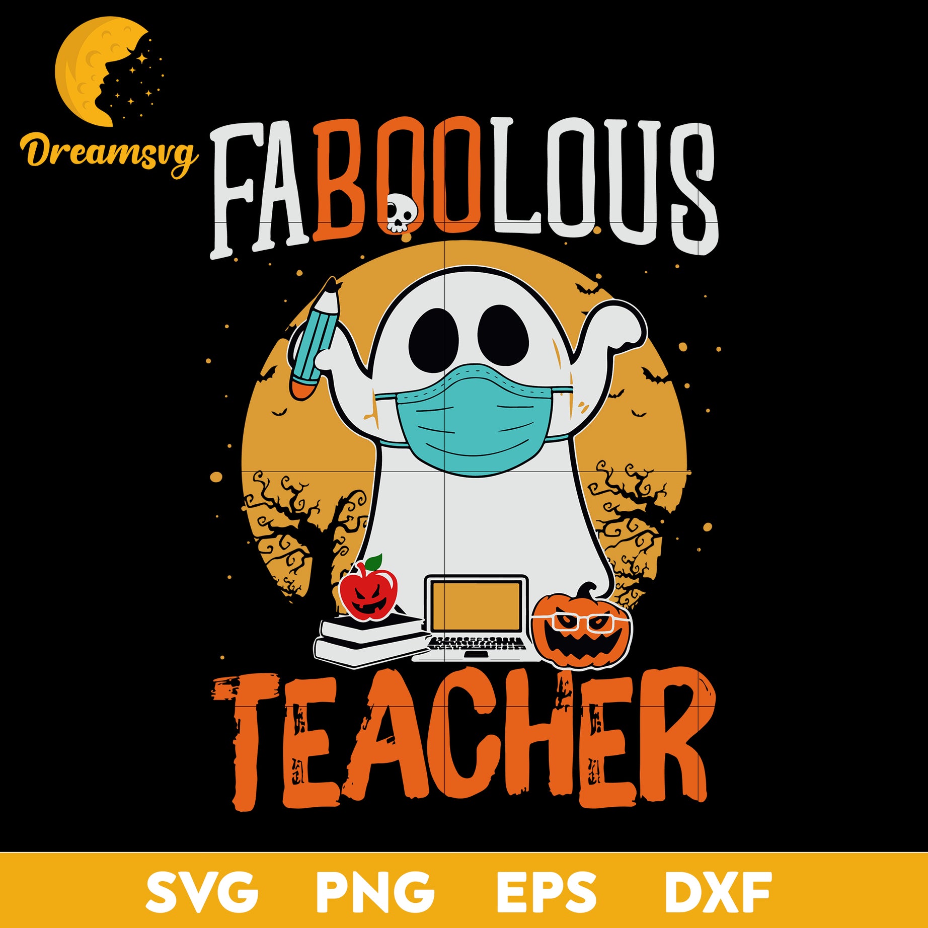 Teacher Faboolous Halloween svg, Halloween svg, png, dxf, eps digital file.