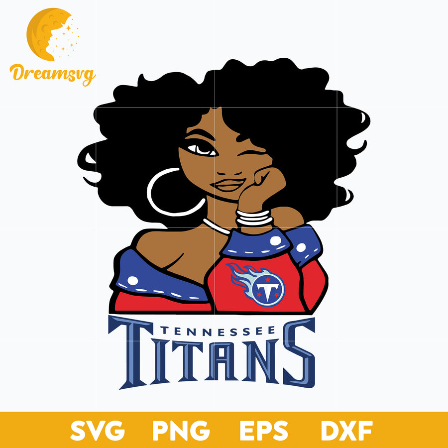 Tennessee Titans Girl Nfl Svg, Tennessee Titans Svg, Sport Svg, Nfl Svg, Png, Dxf, Eps Digital File.