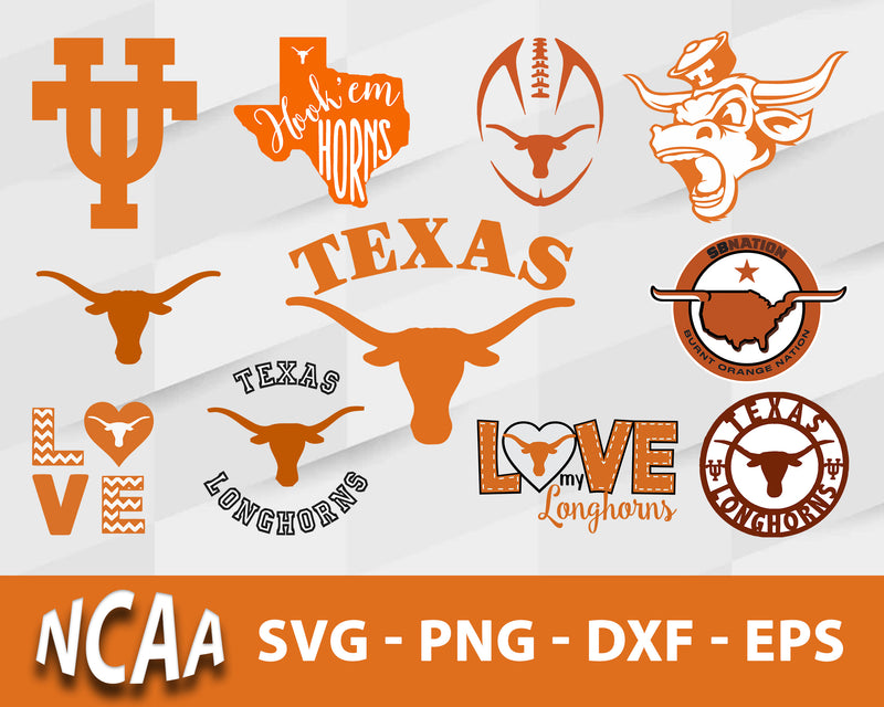 Texas Longhorns Svg Bundle, Texas Longhorns Svg, Sport Svg, Ncaa Svg,