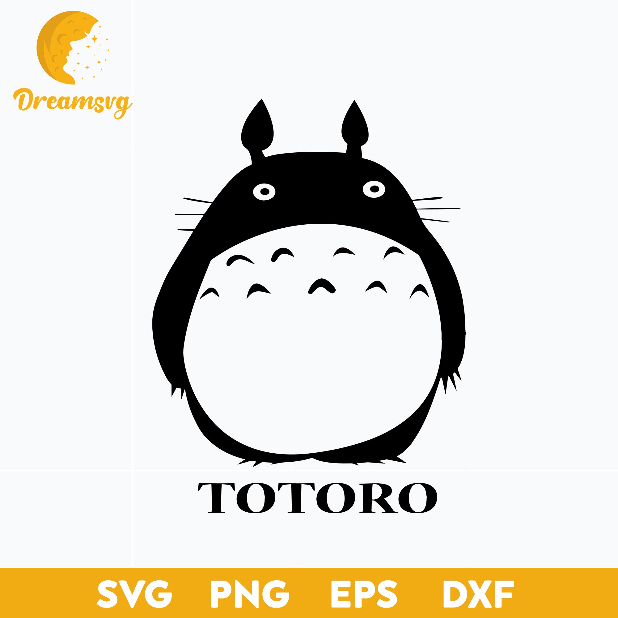 My Neighbor Totoro Svg, Totoro Svg, cartoon svg, png, dxf, eps digital file