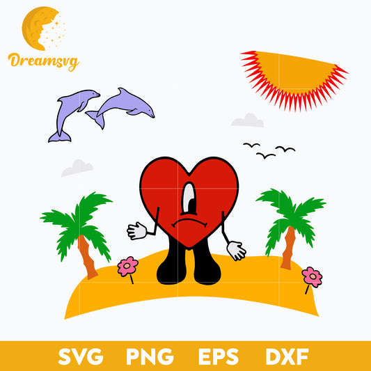 Bad Bunny svg, Un Verano Sin Ti Svg, layered svg, cricut svg, files for cricut, png, dxf, eps digital file.