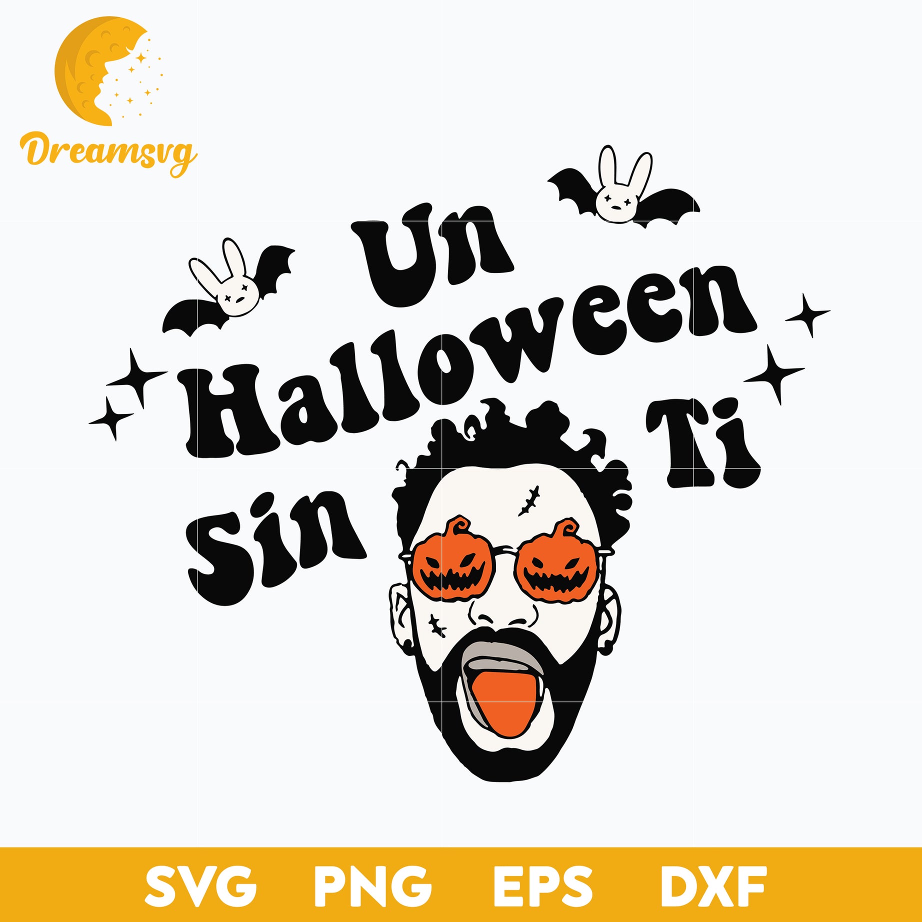 Bad Bunny halloween Svg