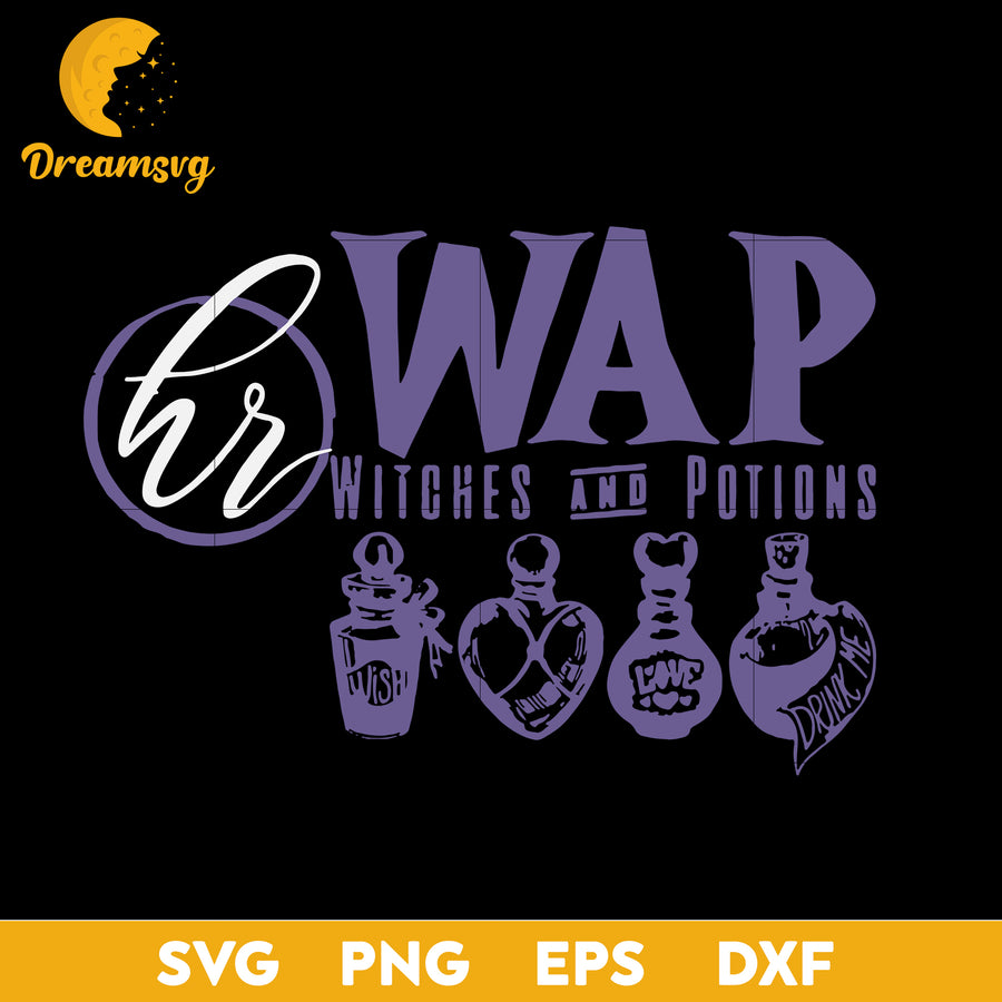 Wap Witches And Potions svg, Halloween svg, png, dxf, eps digital file.