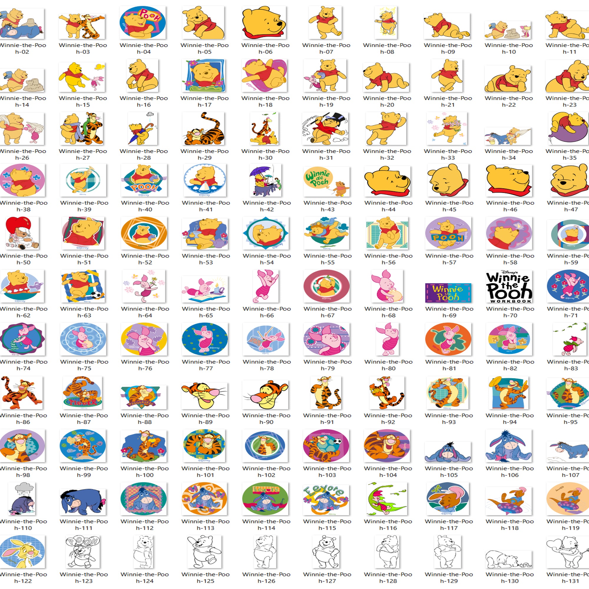 548+ Winnie The Pooh LAYERED SVG Designs, Pooh svg png bundle for cricut, Tigger Eeyore and Piglet files, Cartoon svg, png, dxf, eps digital file