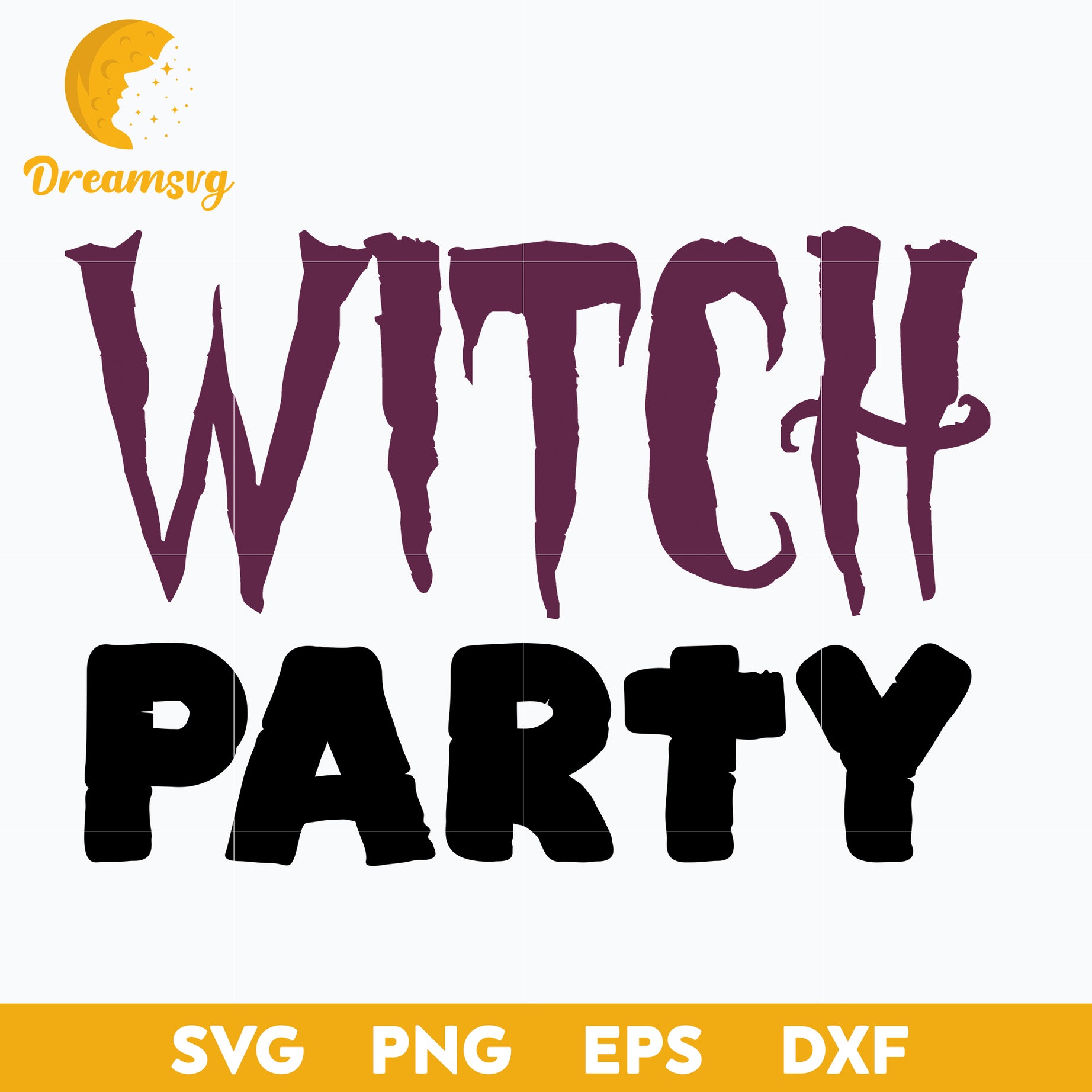 Witch Party SVG, Hocus Pocus SVG, Halloween svg, png, dxf, eps digital file.