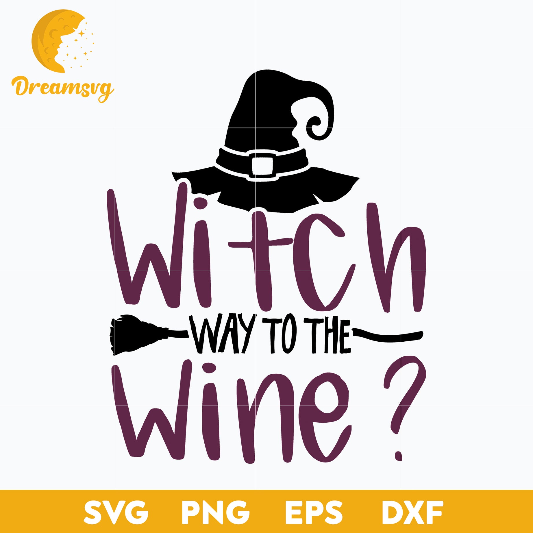 Witch Way To The Wine SVG, Hocus Pocus SVG, Halloween svg, png, dxf, eps digital file.