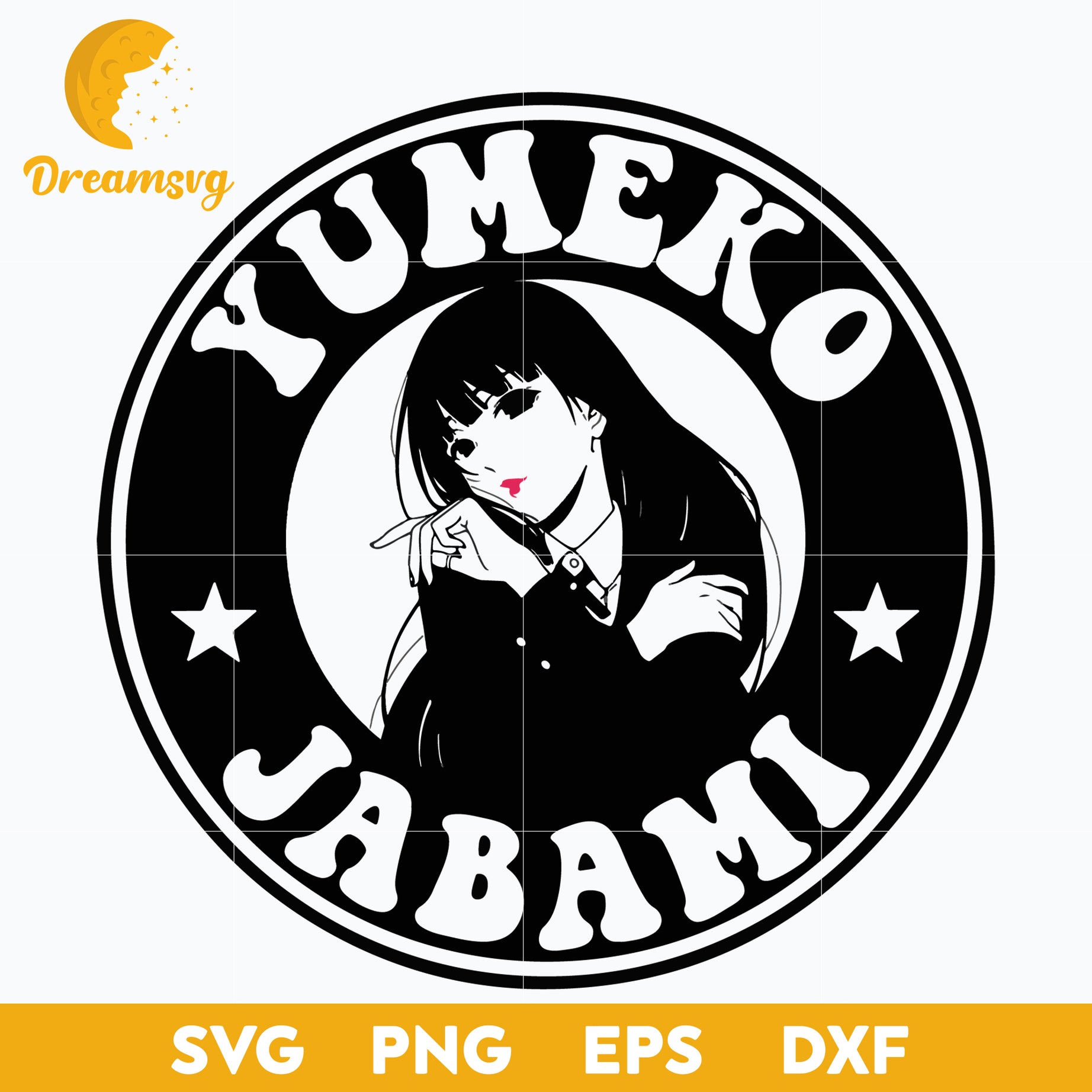 Yumeko Jabami Svg, Kakegurui Svg, Anime Cartoon Svg, Japanese Anime Svg, png, eps, dxf digital download.