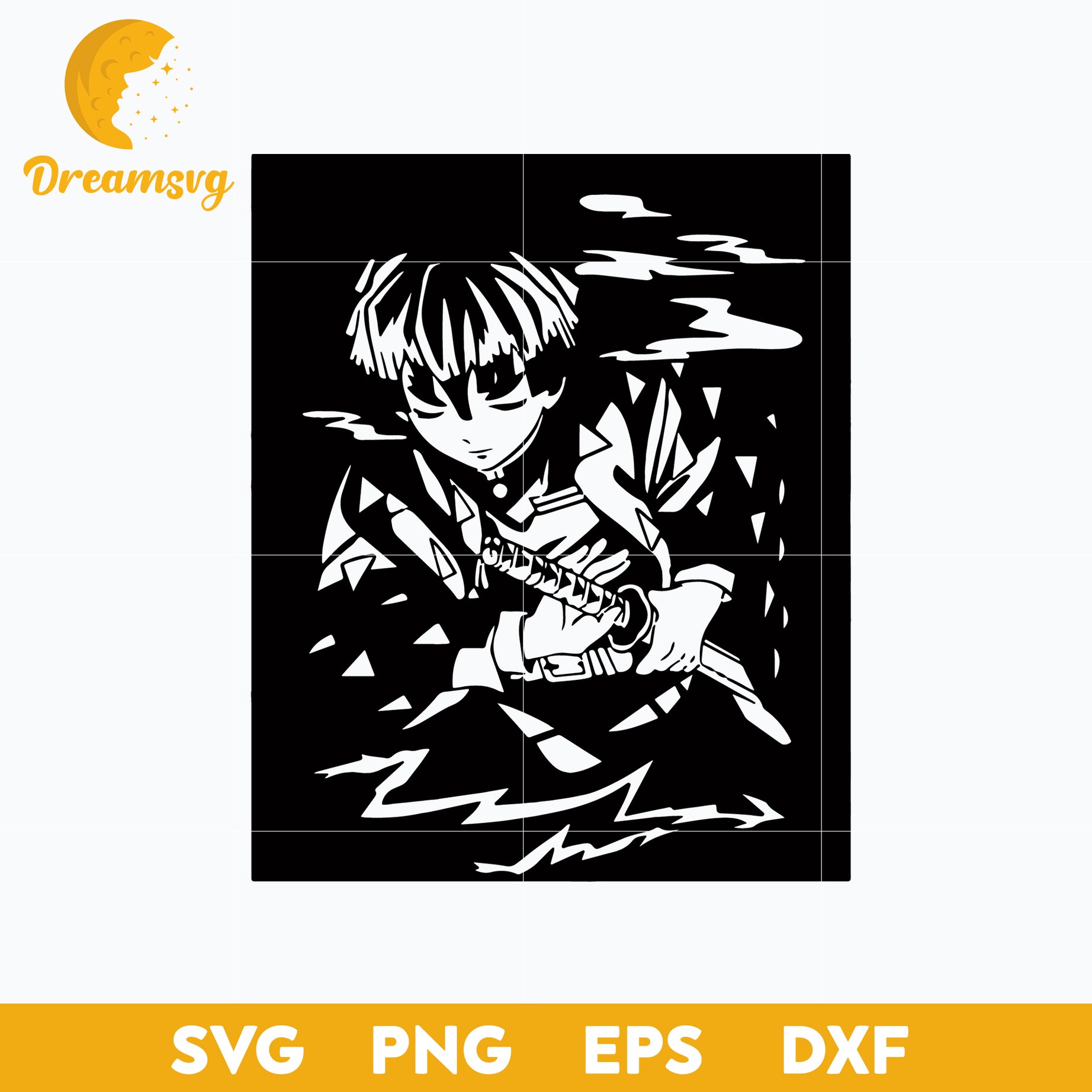 Zenitsu Agatsuma Svg, Anime Svg, Manga Svg, Instant Download Cartoon Svg, Japanese Svg, Anime Svg, png, eps, dxf digital download.