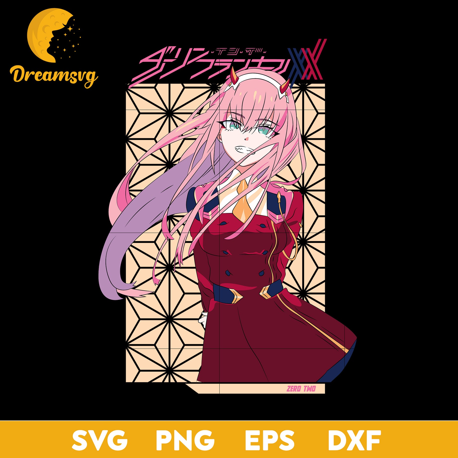 Zero Two Svg, Darling In The Franxx Svg, Anime Zero Two Svg, Anime Svg, Anime Lover Svg, Anime Lover Svg, Anime Gift Svg, png, eps, dxf digital download.
