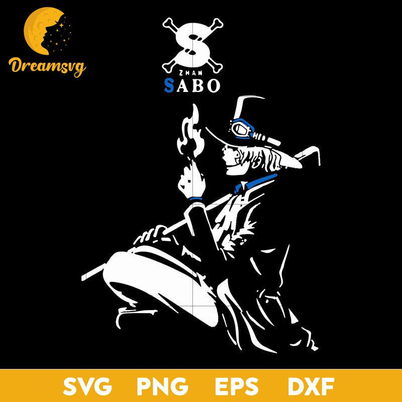 Zhan Sabo Svg, One Piece Svg, Sabo One Piece Svg, Anime Svg, Anime Manga Svg, png, eps, dxf digital download.