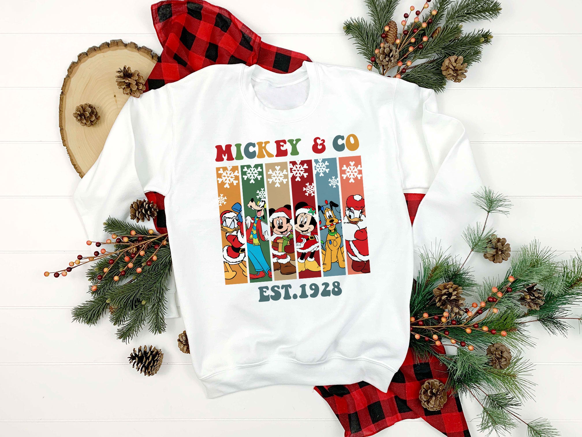 Mickey & Co Est.1928 PNG, Mickey & Co PNG, Christmas PNG.