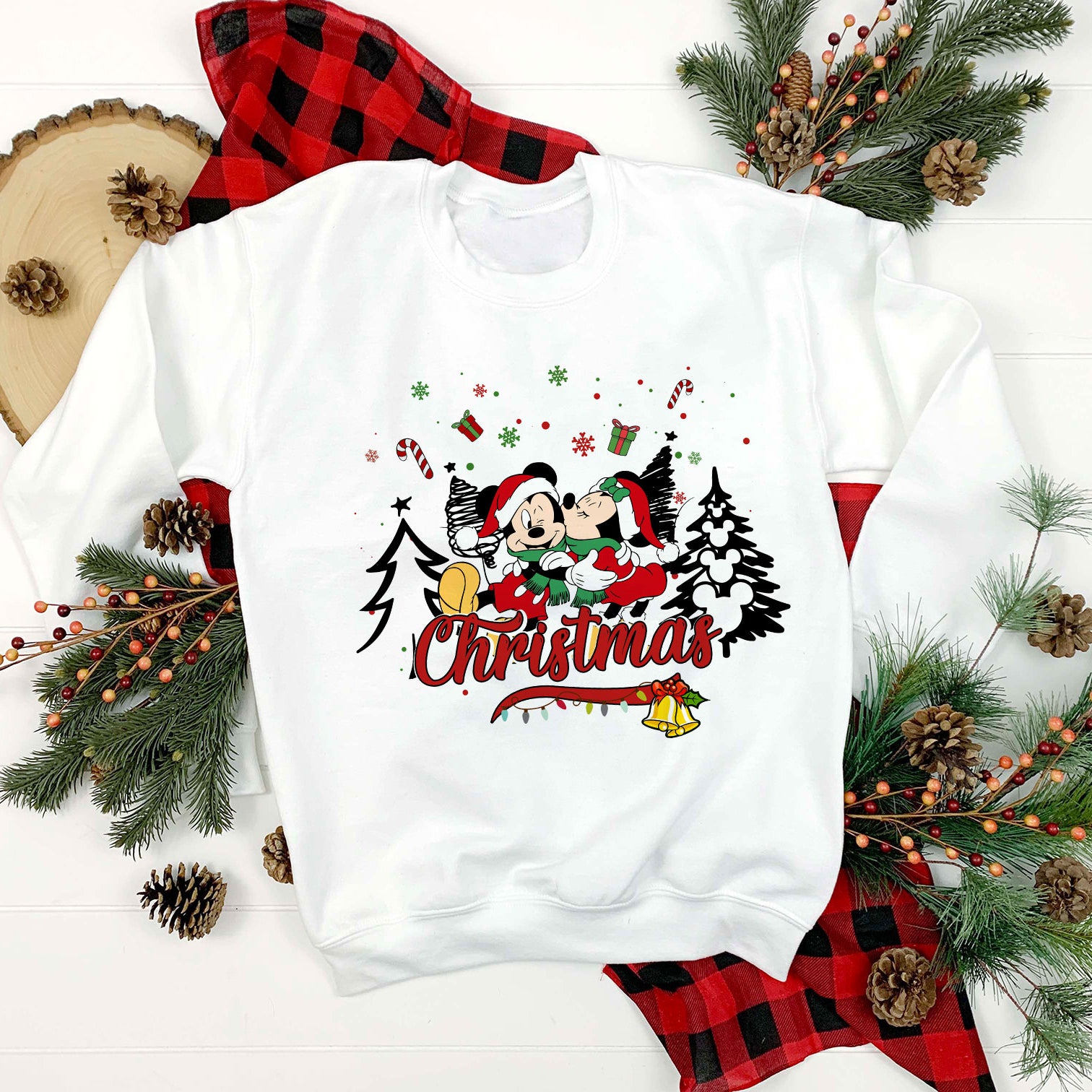 Mickey And Minnie Christmas PNG, Disney Christmas PNG Digital File.