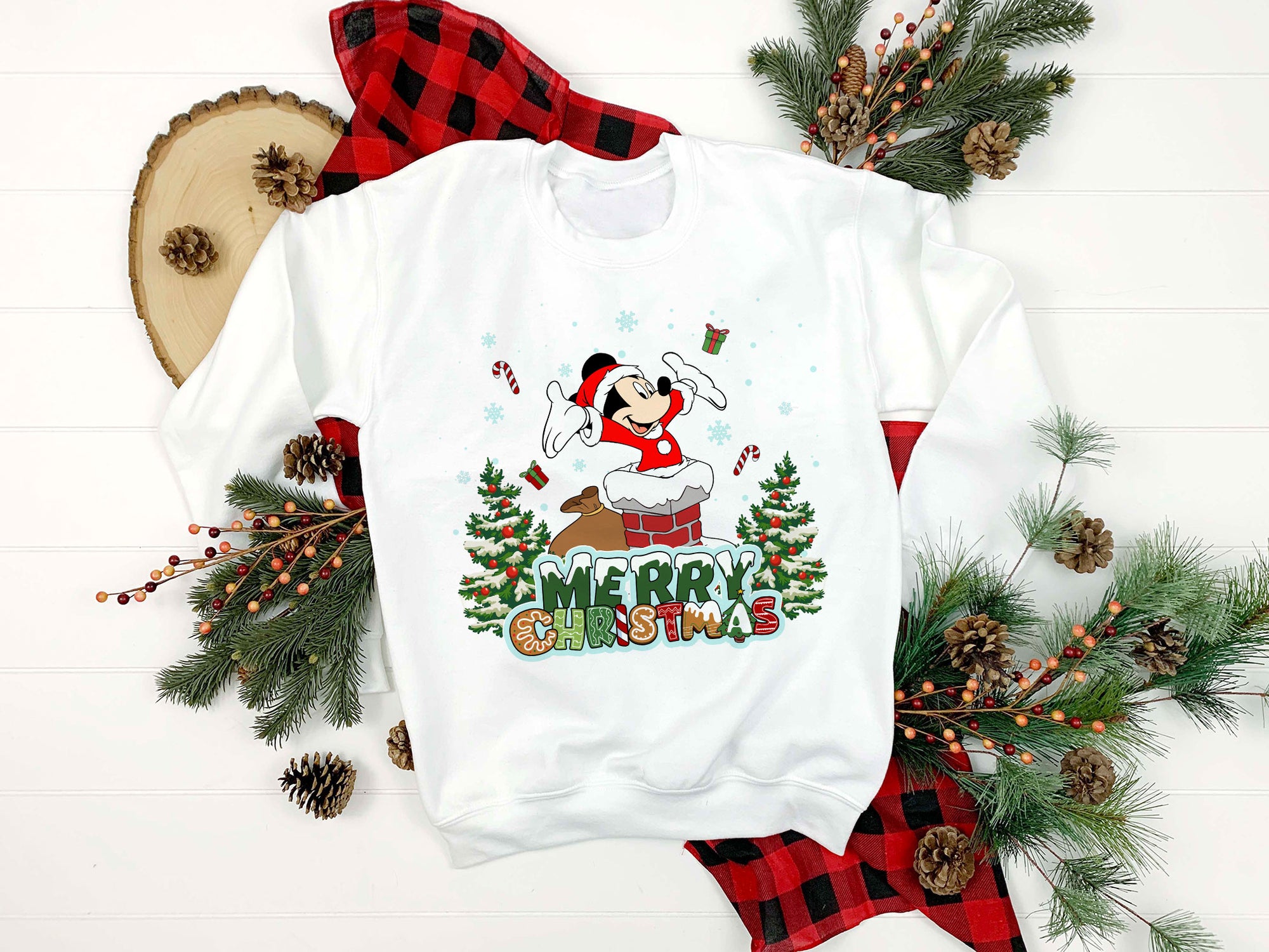 Mickey Santa Christmas PNG, Disney Merry Christmas PNG File.