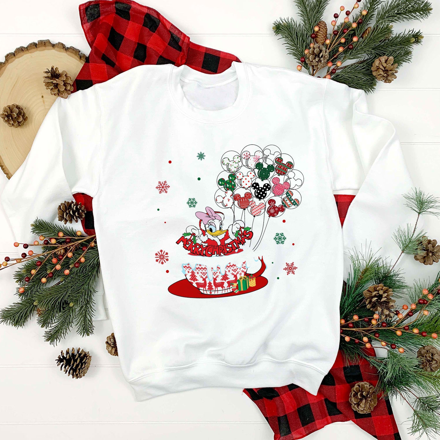 Daisy Merry Christmas PNG, Disney Christmas PNG File.